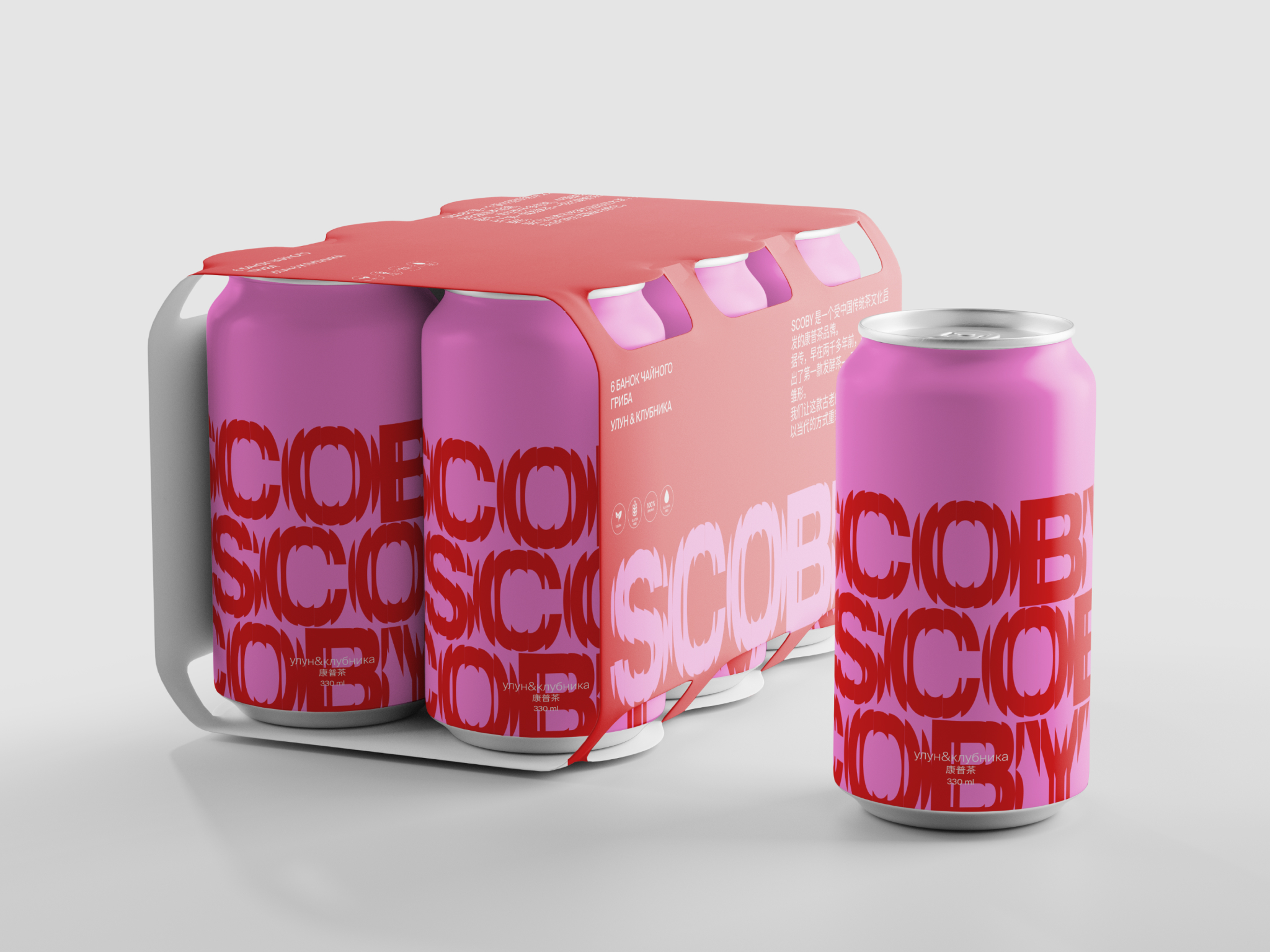 Упаковка для бренда SCOBY — Изображение №4 — Брендинг, Графика на Dprofile