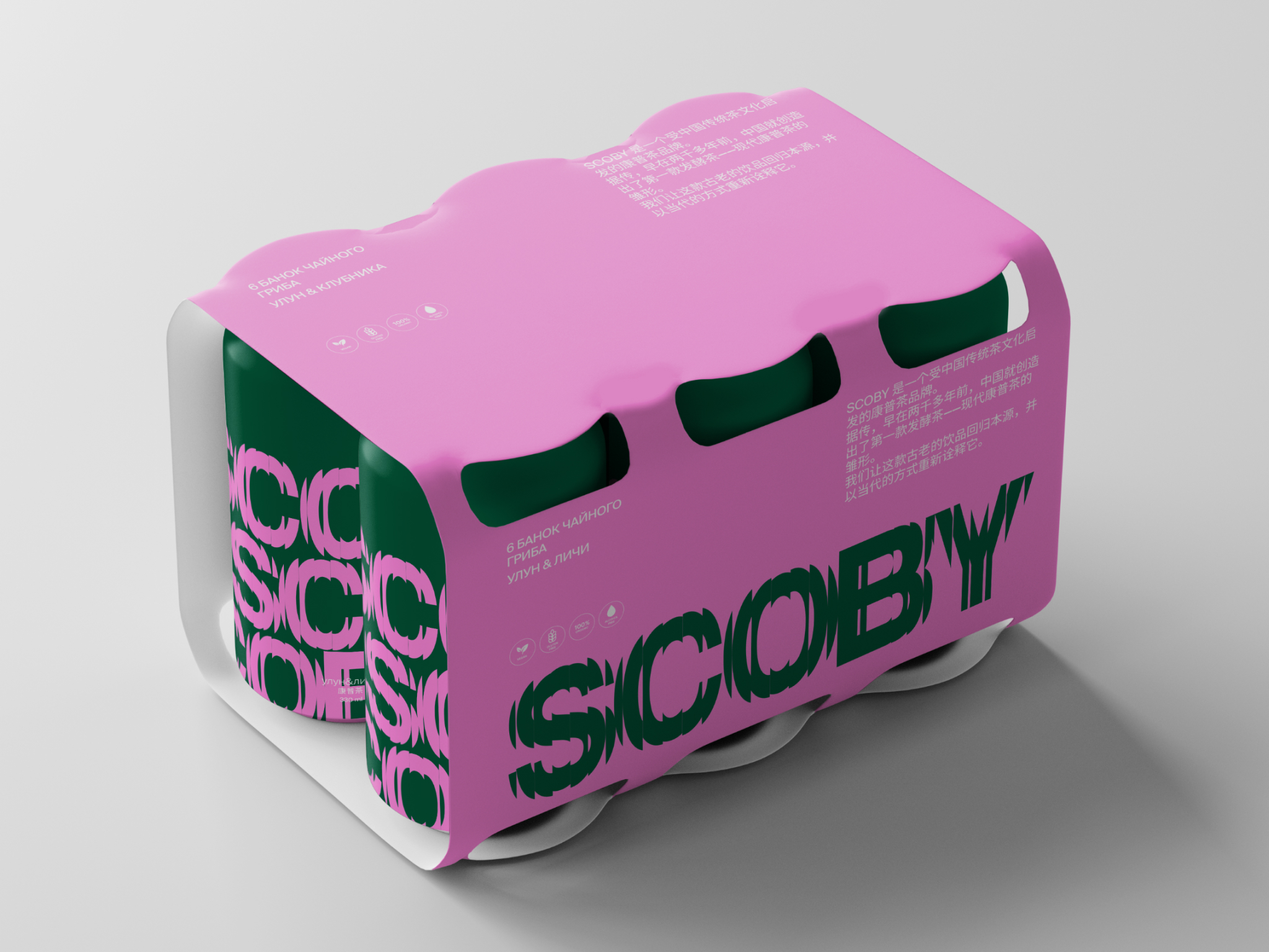 Упаковка для бренда SCOBY — Изображение №5 — Брендинг, Графика на Dprofile