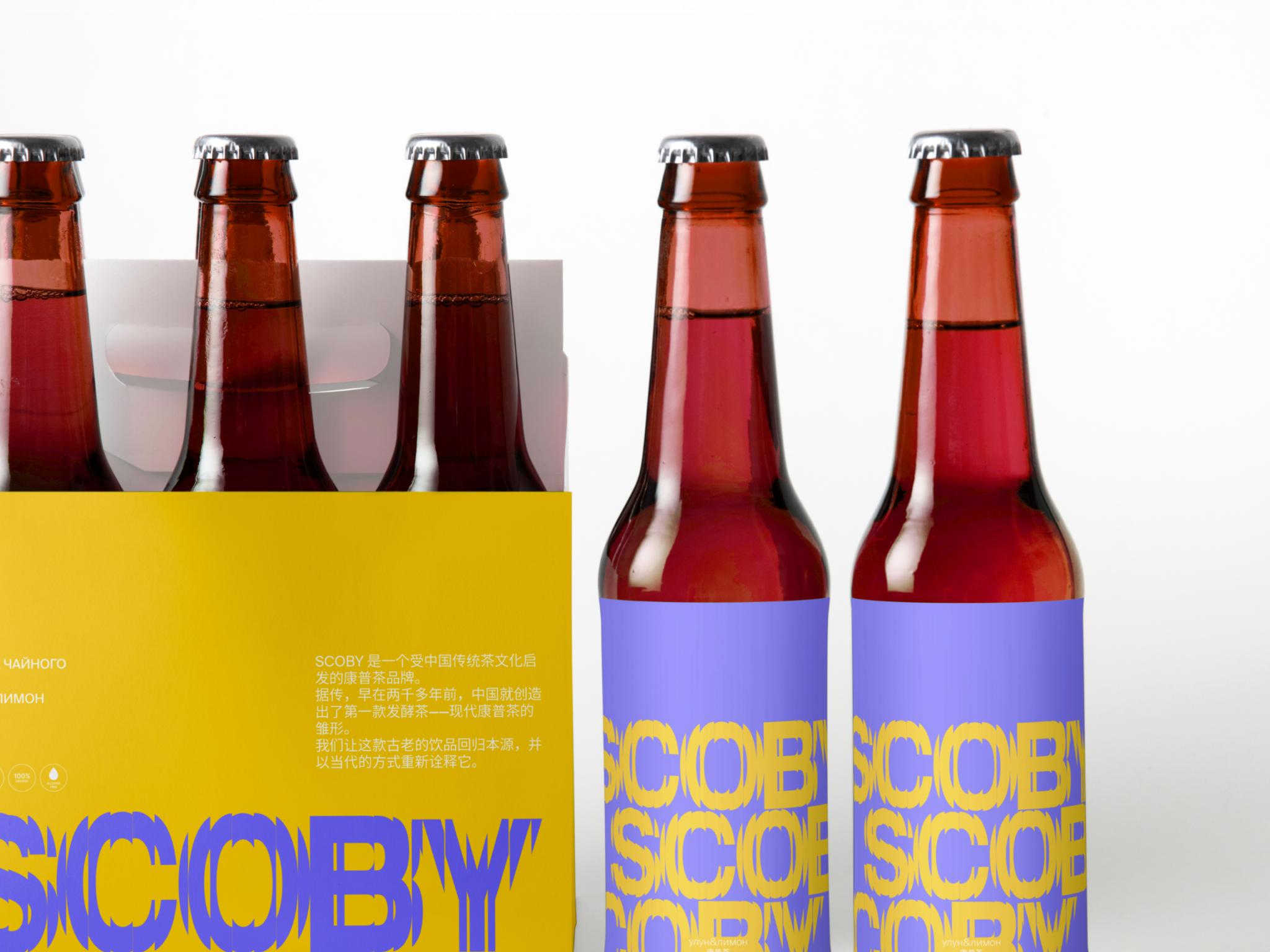 Упаковка для бренда SCOBY — Изображение №9 — Брендинг, Графика на Dprofile