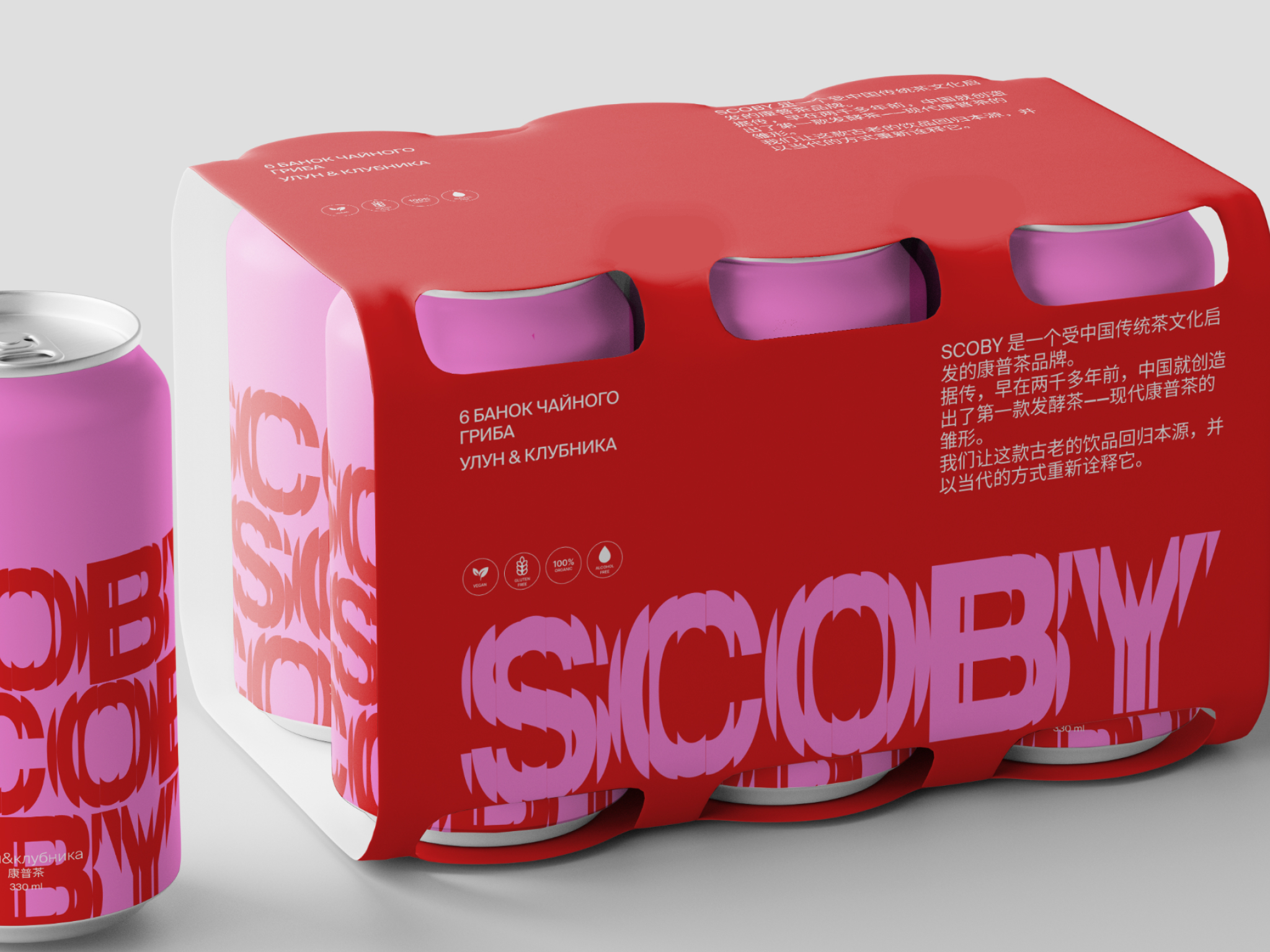 Упаковка для бренда SCOBY — Изображение №3 — Брендинг, Графика на Dprofile