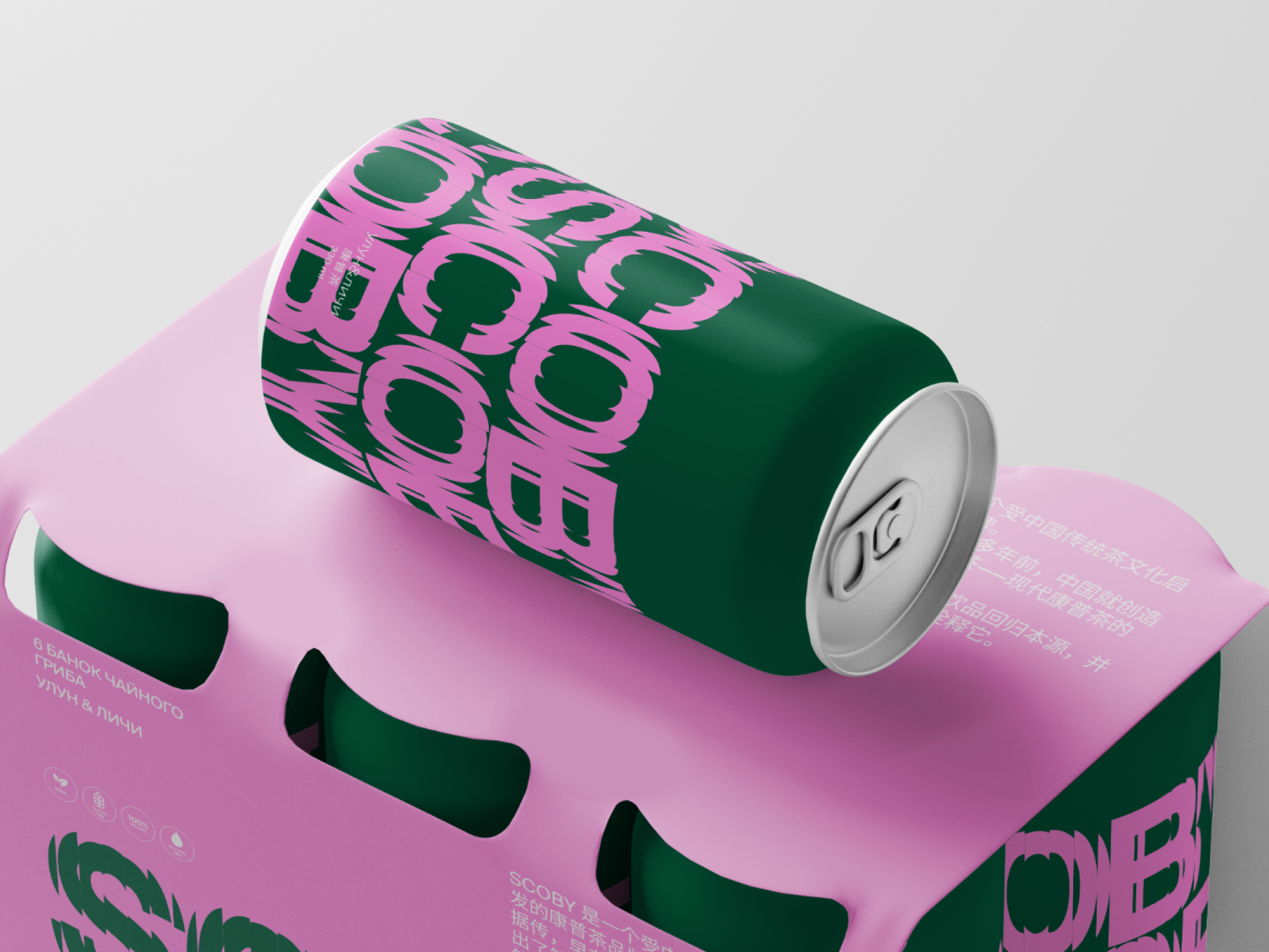 Упаковка для бренда SCOBY — Изображение №6 — Брендинг, Графика на Dprofile