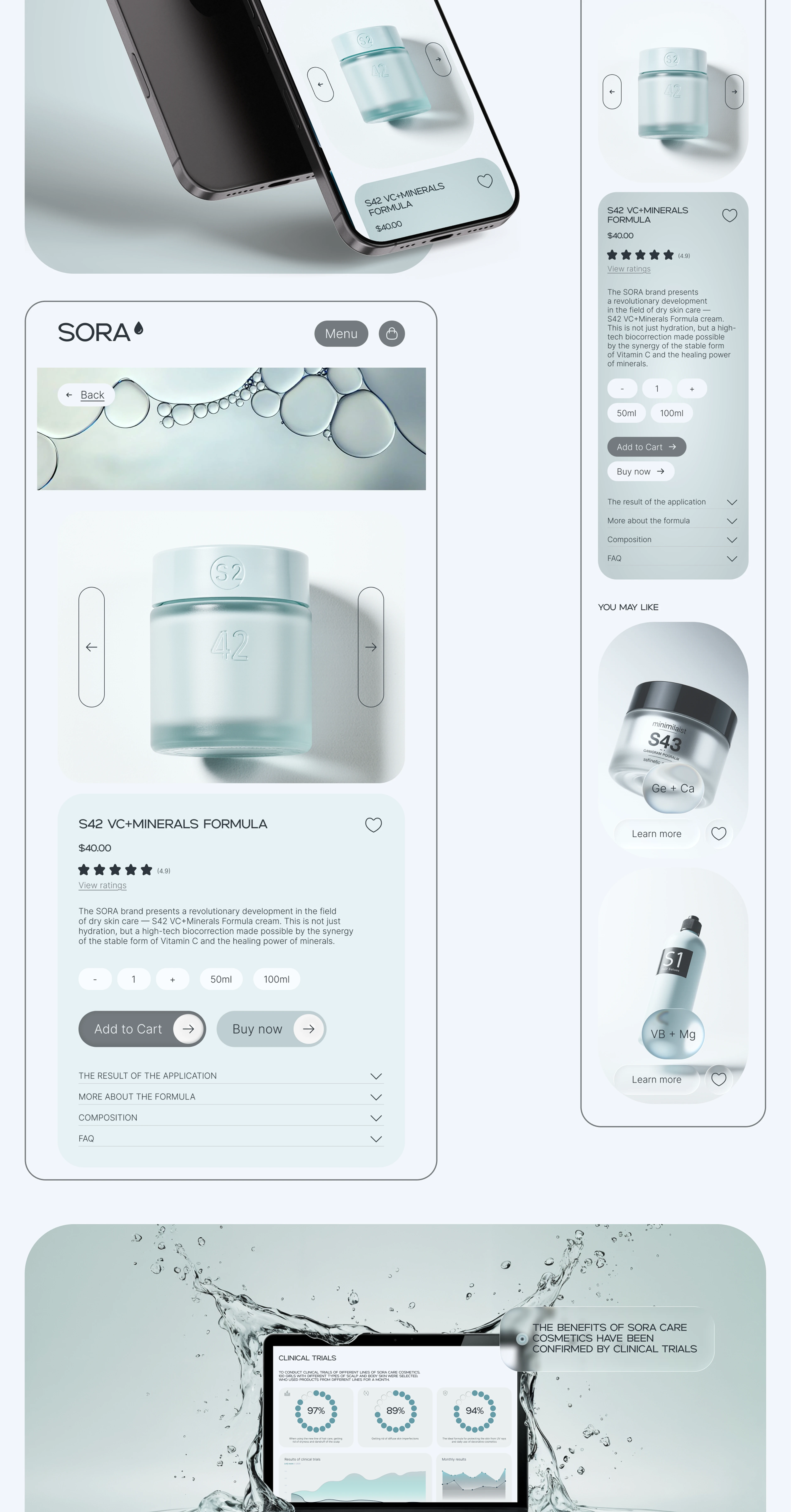 SORA|E-COMMERCE WEBSITE CONCEPT — Изображение №8 — Интерфейсы, Брендинг на Dprofile