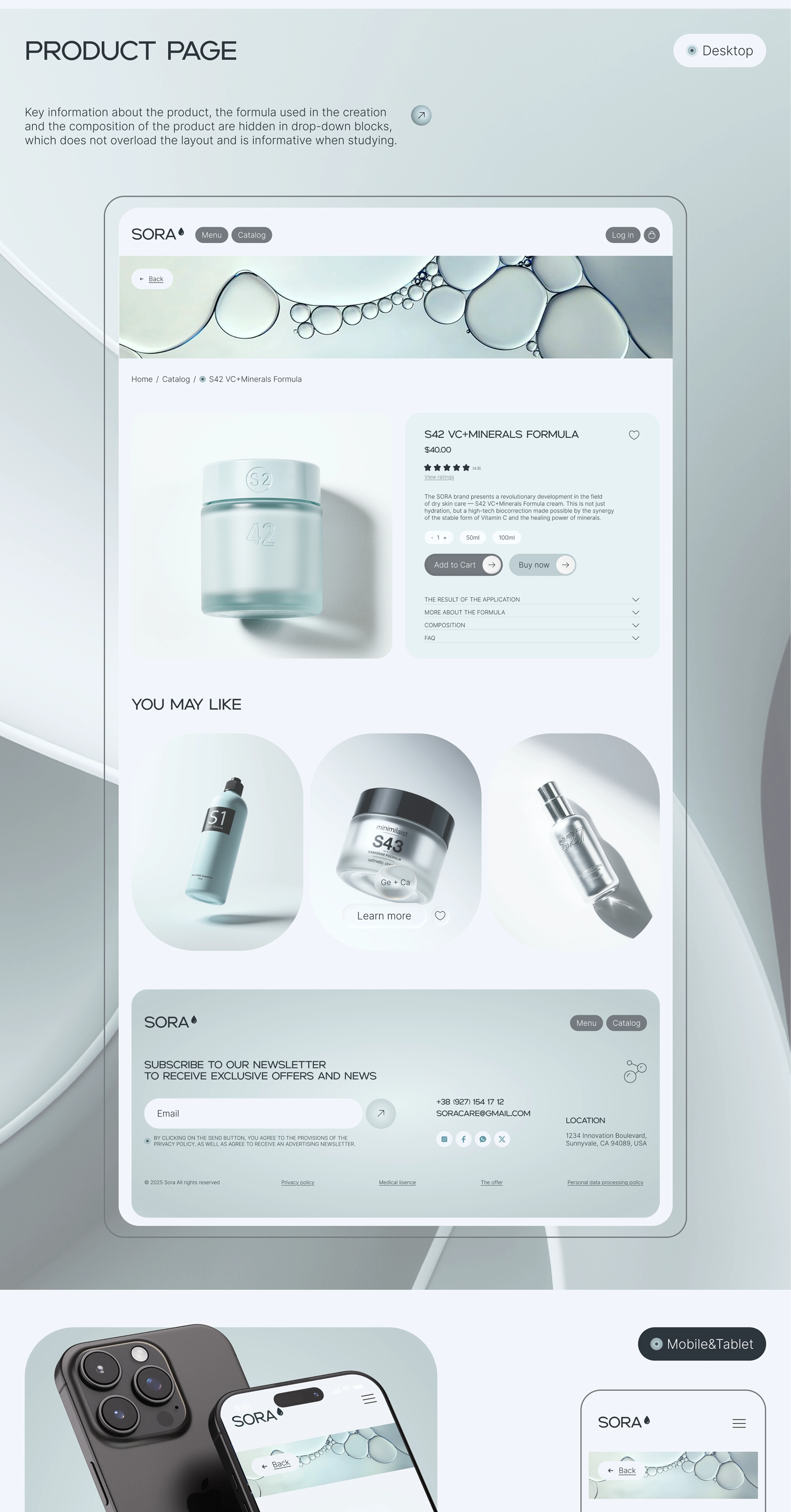 SORA|E-COMMERCE WEBSITE CONCEPT — Изображение №7 — Интерфейсы, Брендинг на Dprofile