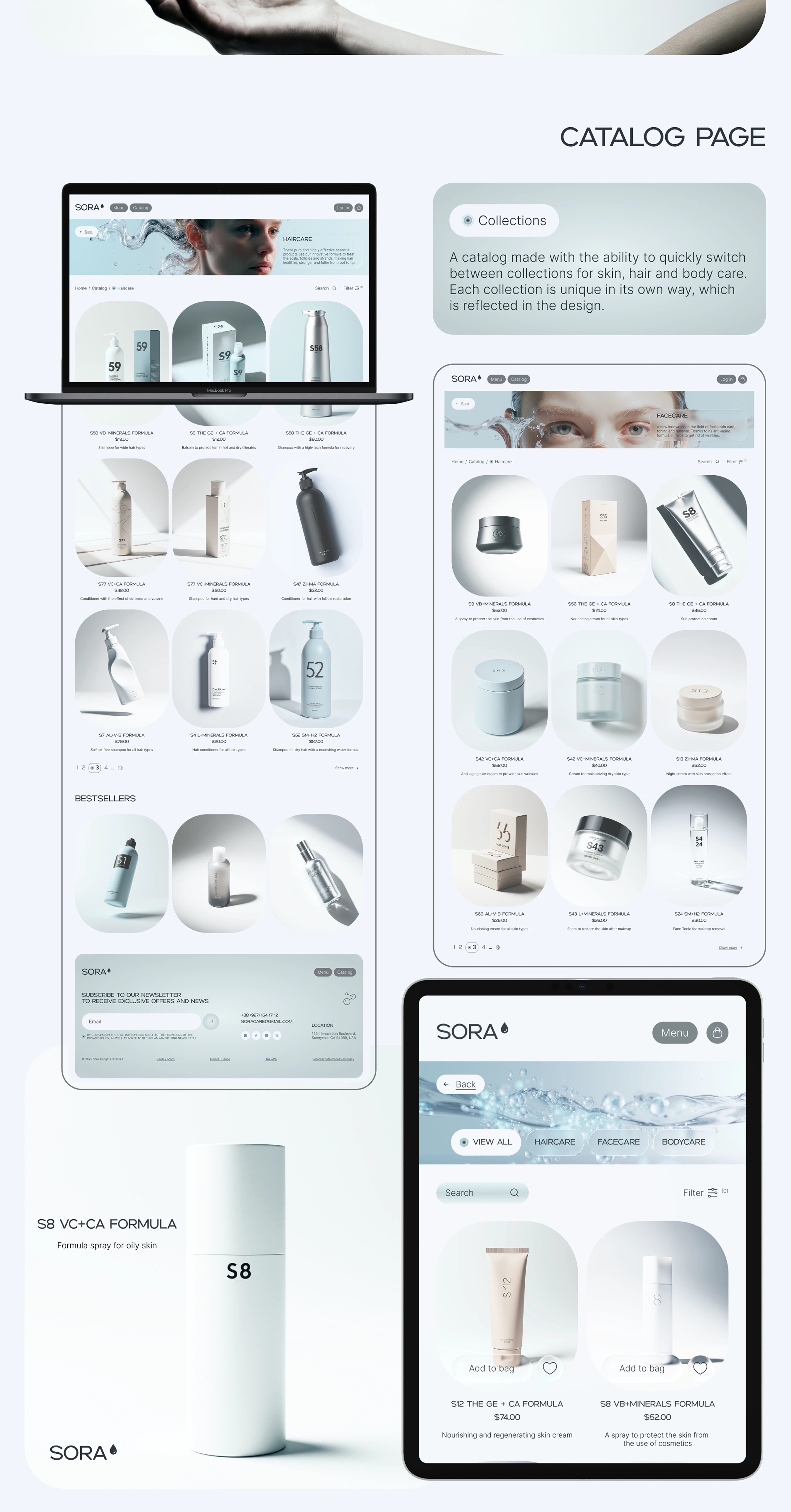 SORA|E-COMMERCE WEBSITE CONCEPT — Изображение №6 — Интерфейсы, Брендинг на Dprofile