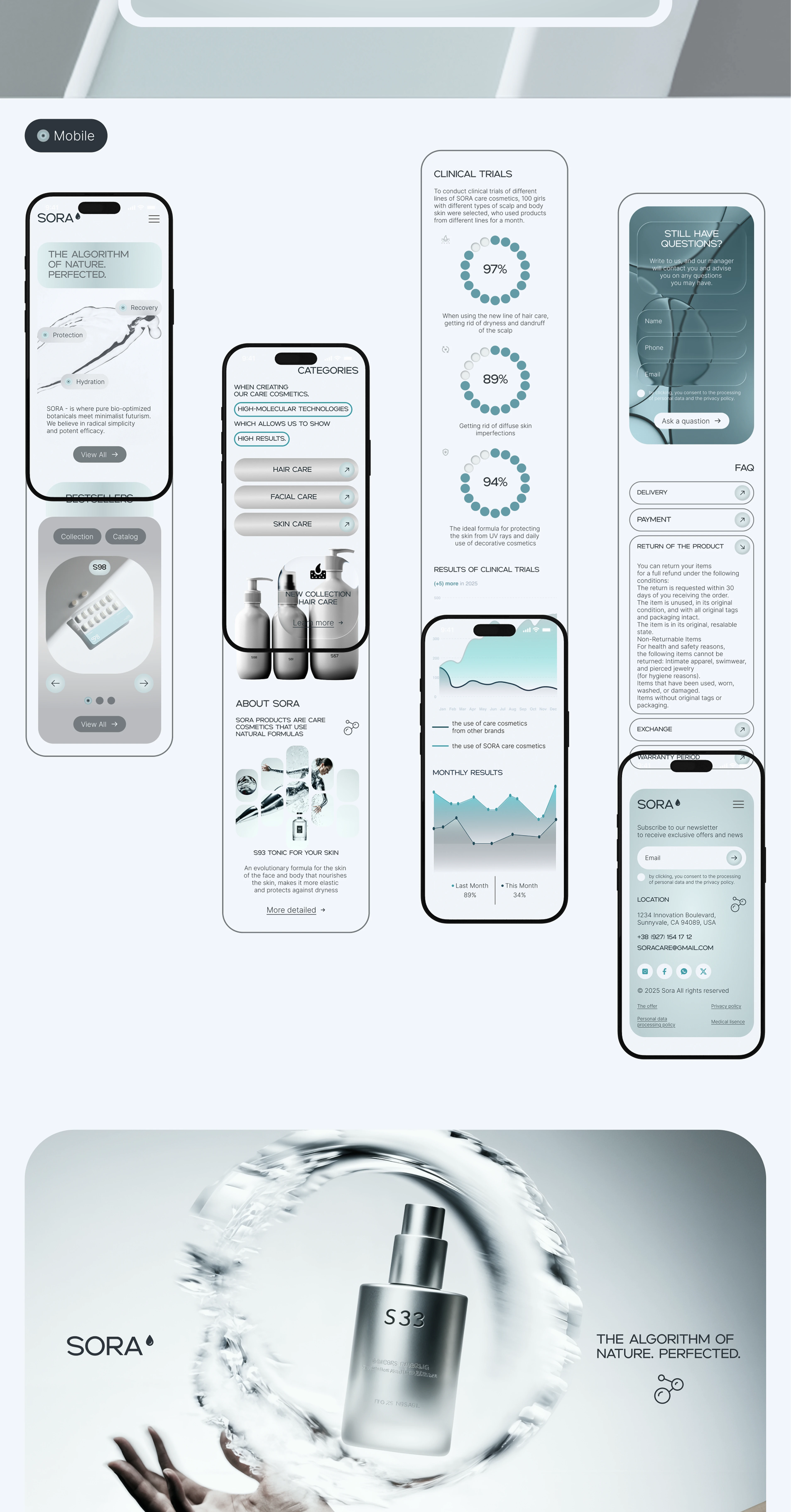SORA|E-COMMERCE WEBSITE CONCEPT — Изображение №5 — Интерфейсы, Брендинг на Dprofile