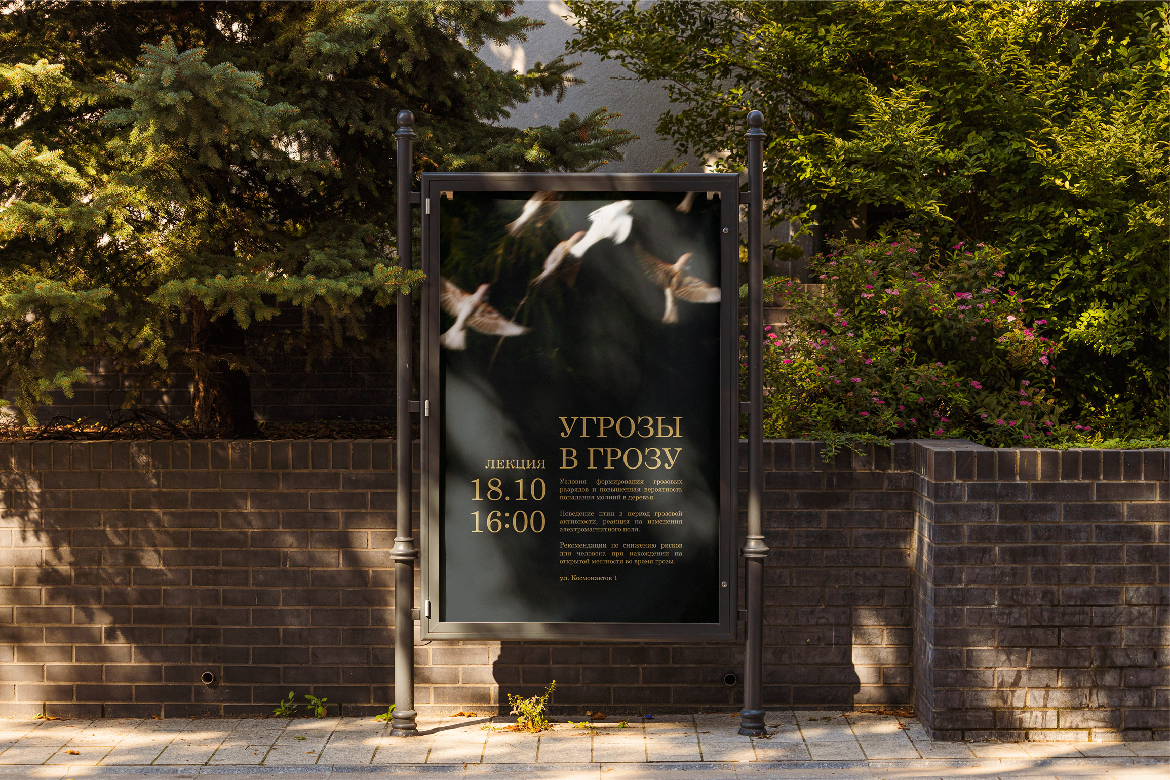 Плакат Угрозы в грозу — Изображение №1 — Графика, Маркетинг на Dprofile