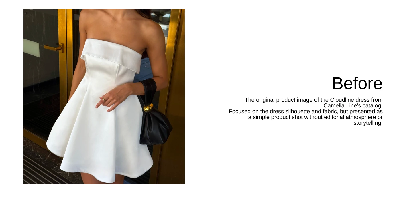 Camelia Line | AI Fashion Campaign — Изображение №3 — Анимация, Маркетинг на Dprofile