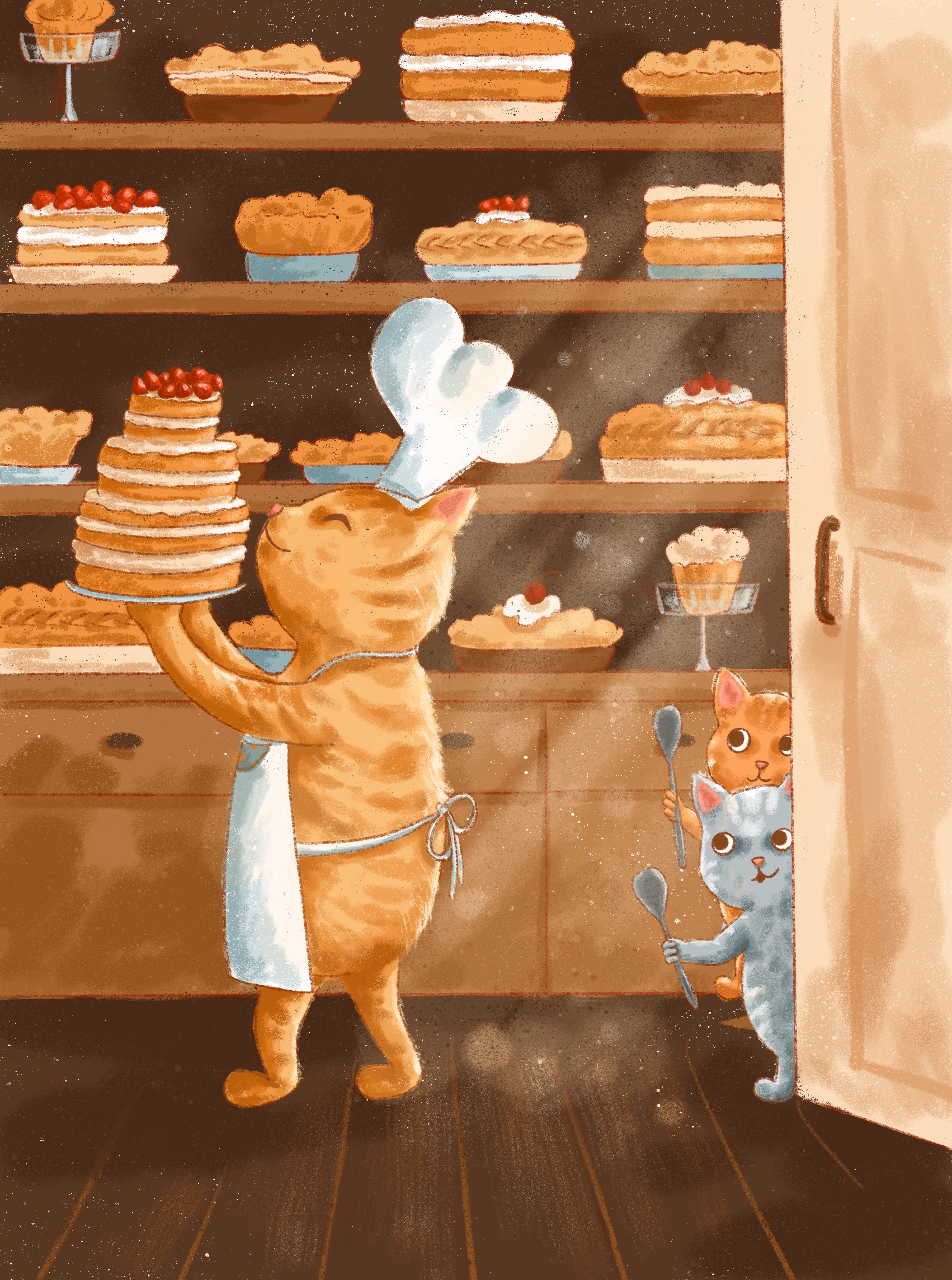 Серия иллюстраций для кондитерской — Изображение №2 — Иллюстрация на Dprofile