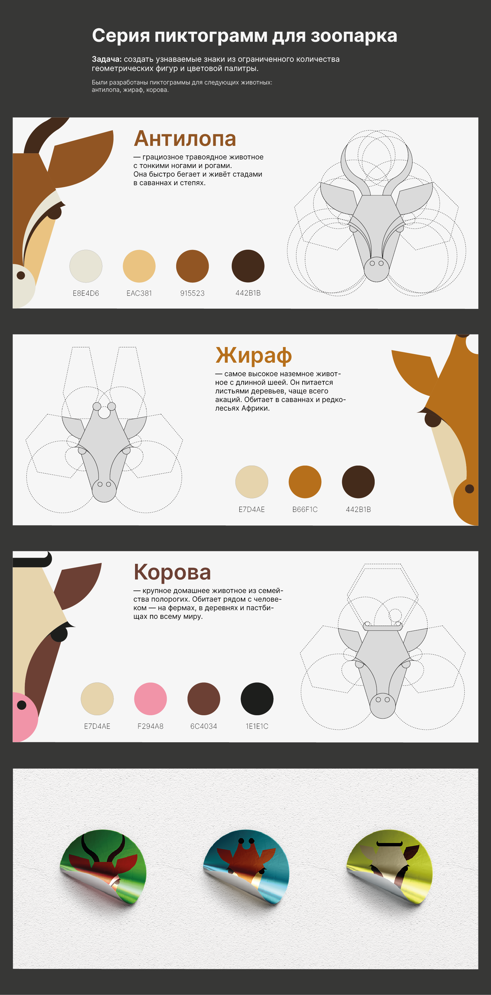 Серия пиктограмм для зоопарка — Изображение №1 — Графика на Dprofile