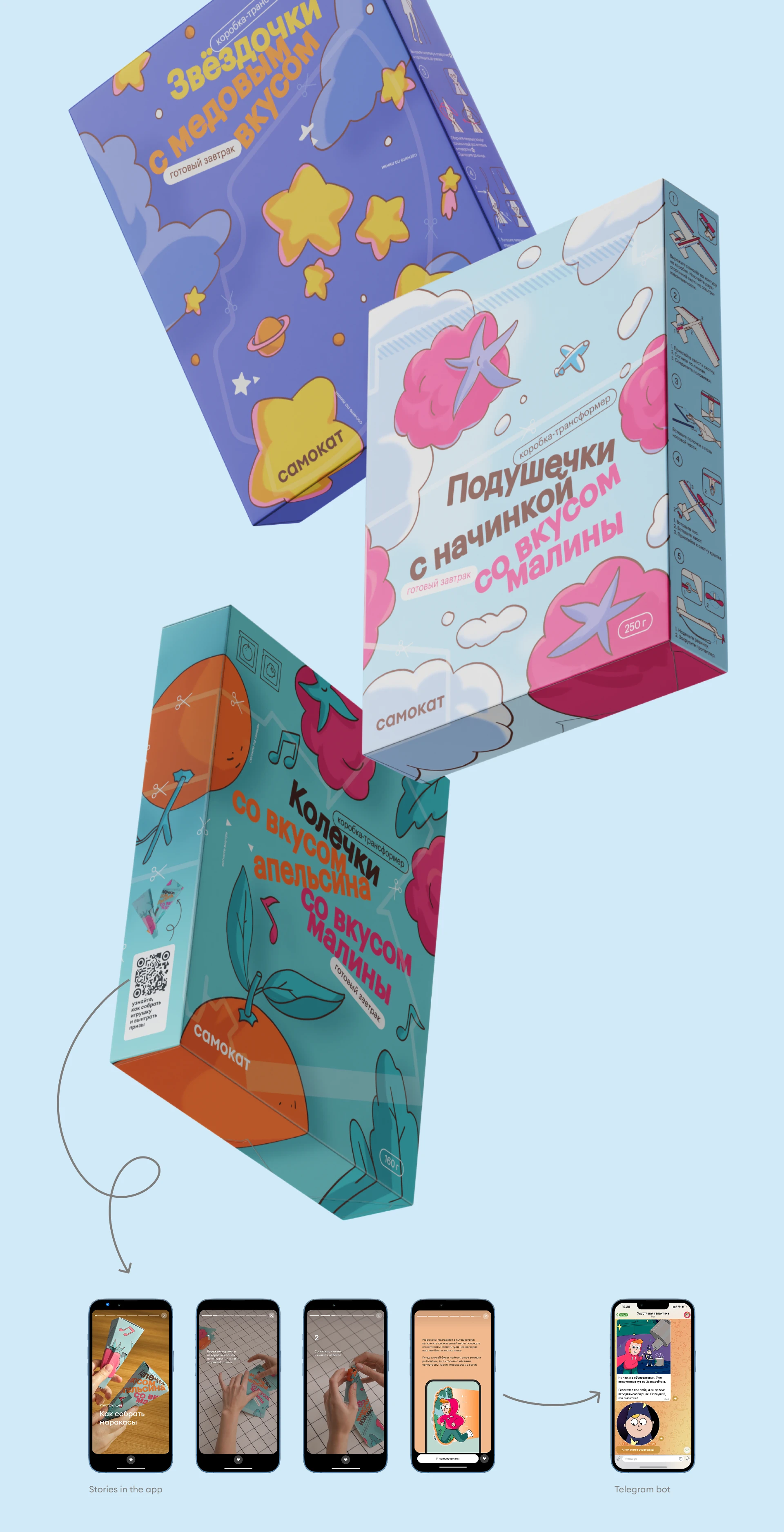 samokat | breakfast & games — Изображение №18 — Брендинг, 3D на Dprofile