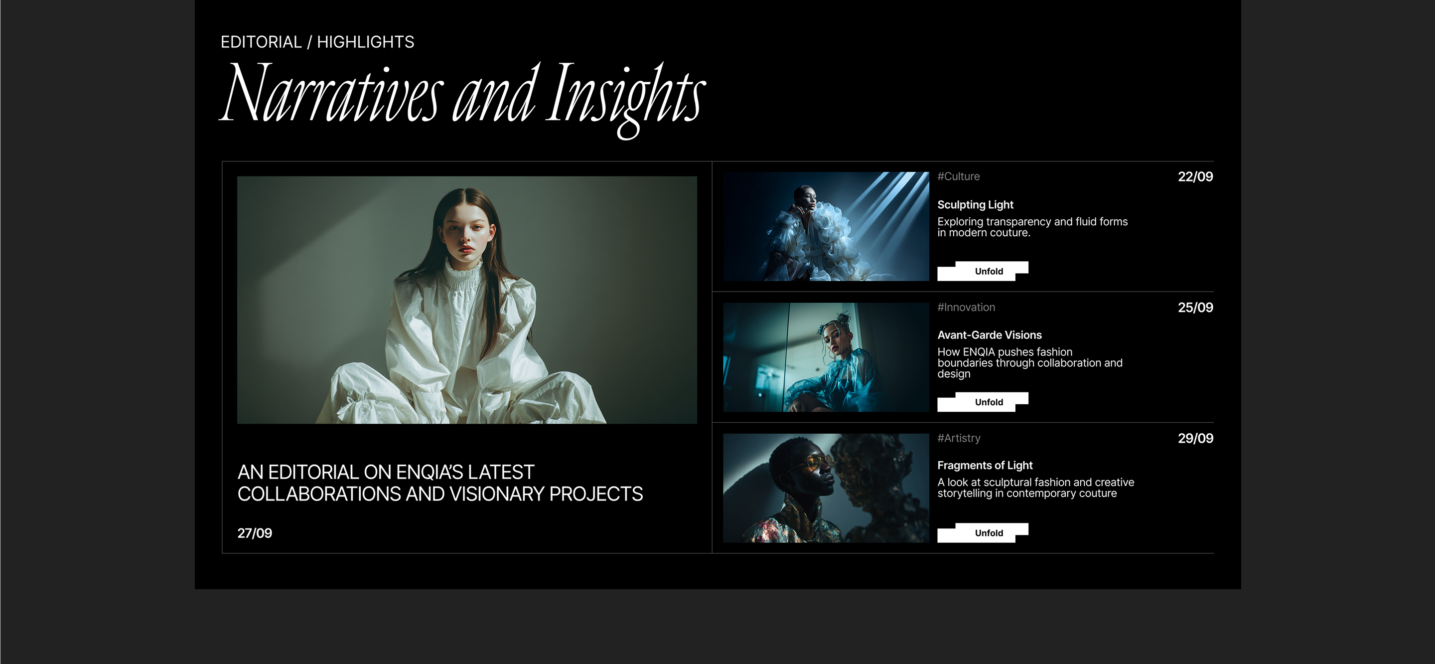 Fashion Magazine Website UI/UX Design Concept — Изображение №9 — Интерфейсы на Dprofile