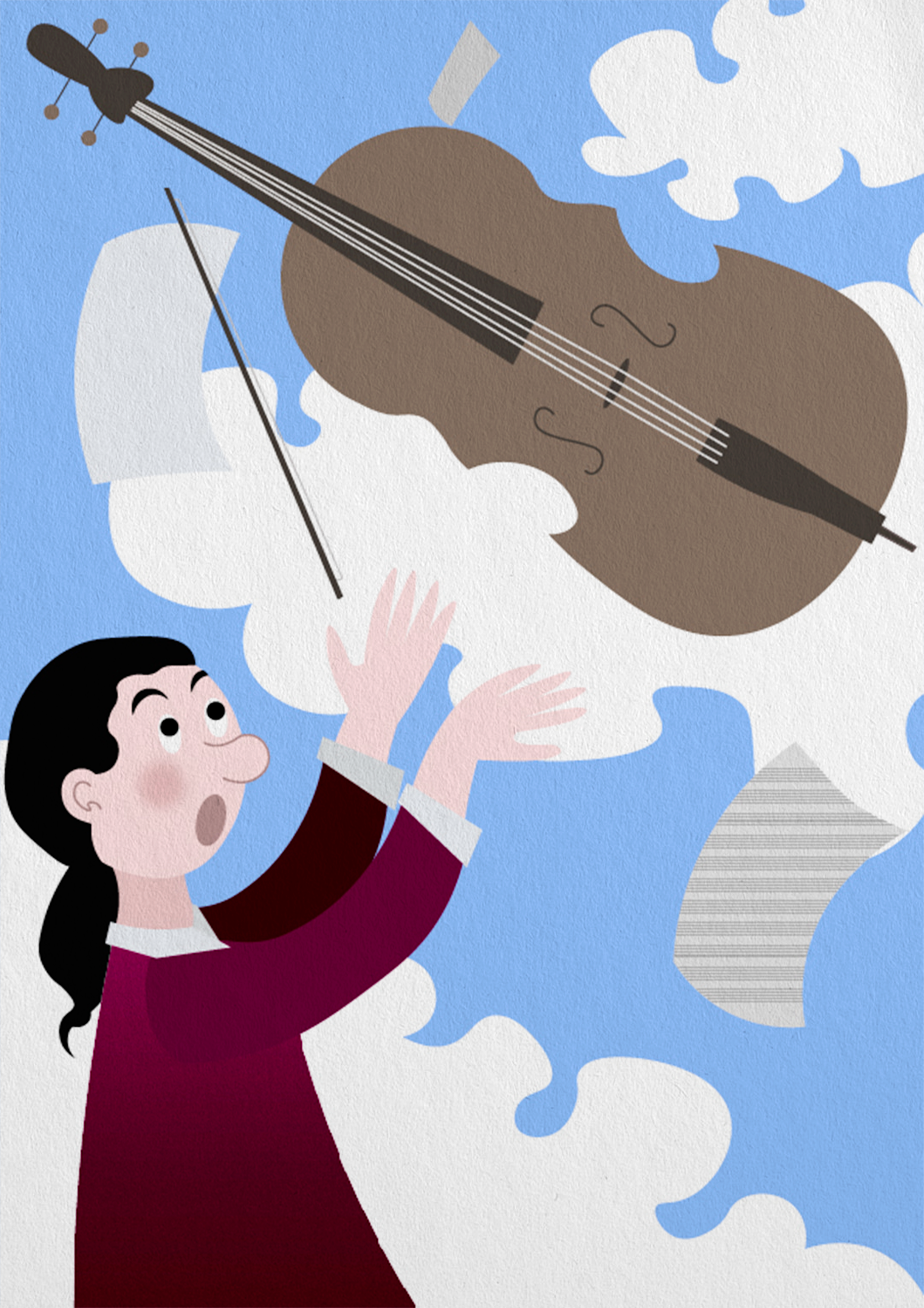 Cellовечные вечера: Небесные музыканты — Изображение №3 — Брендинг, Иллюстрация на Dprofile