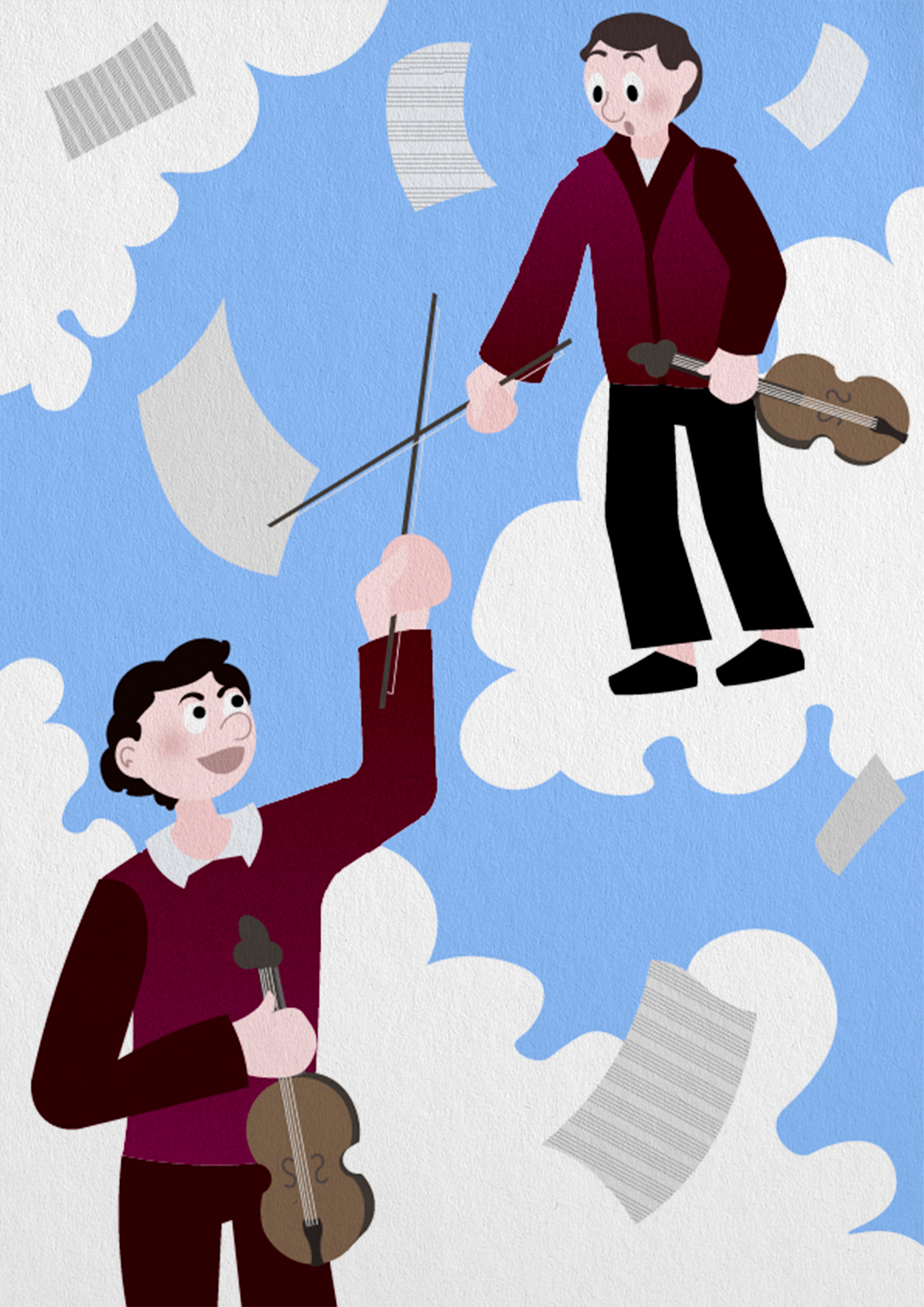 Cellовечные вечера: Небесные музыканты — Изображение №10 — Брендинг, Иллюстрация на Dprofile