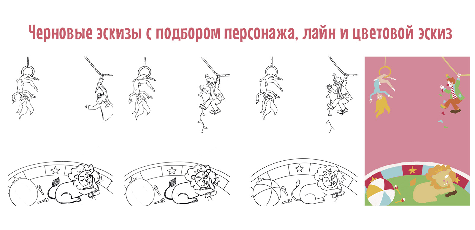 "Бим — самый невезучий клоун". Дизайн книжной обложки — Изображение №5 — Иллюстрация, Графика на Dprofile