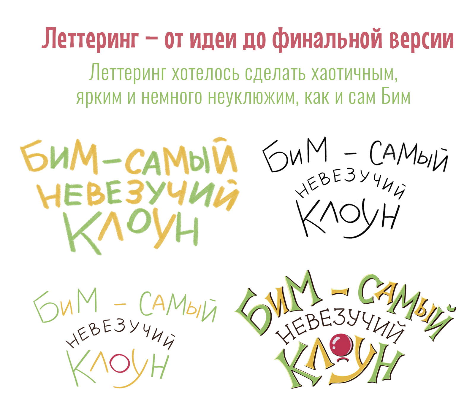 "Бим — самый невезучий клоун". Дизайн книжной обложки — Изображение №3 — Иллюстрация, Графика на Dprofile