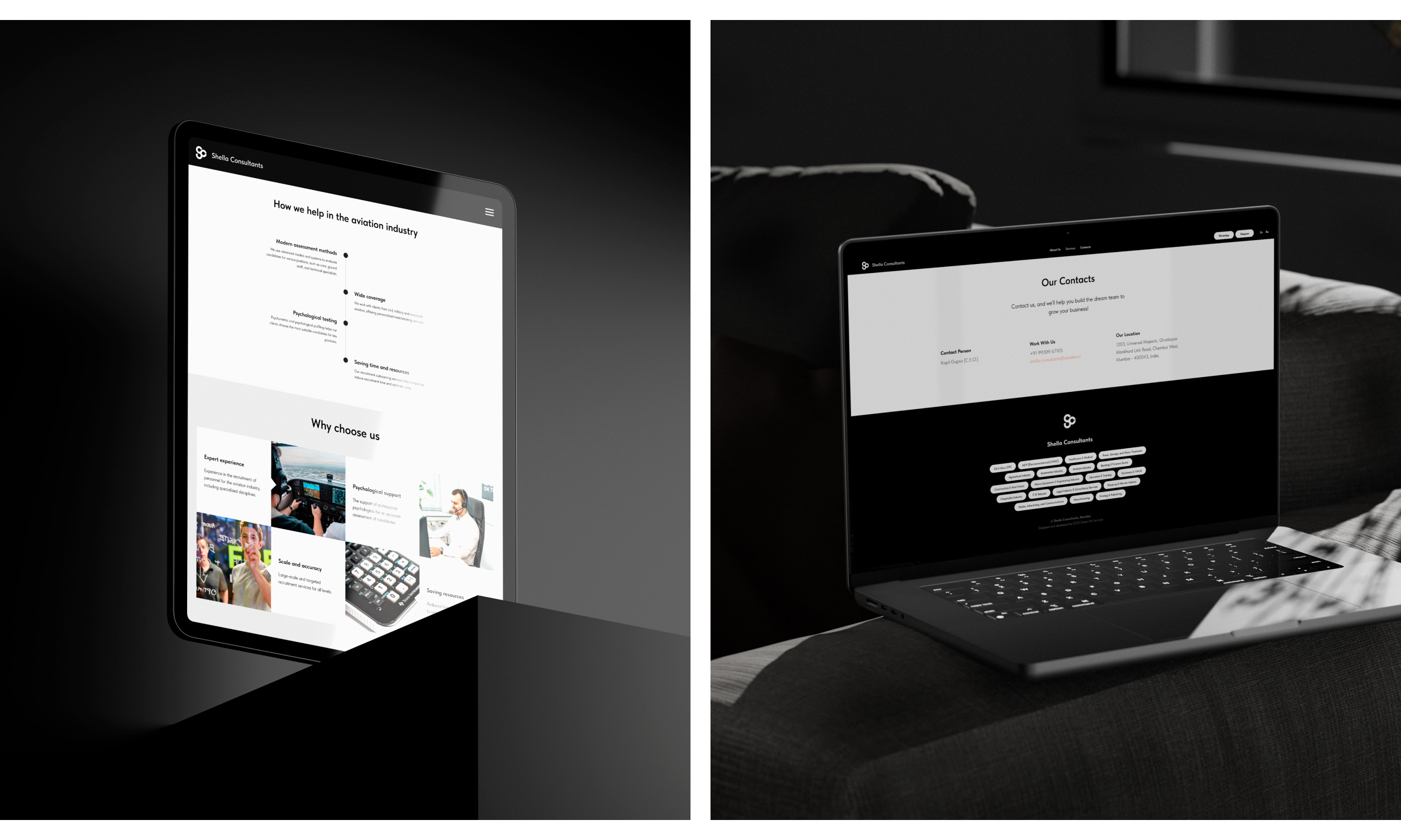 Shella Consultants | Website Design — Изображение №15 — Интерфейсы, Брендинг на Dprofile