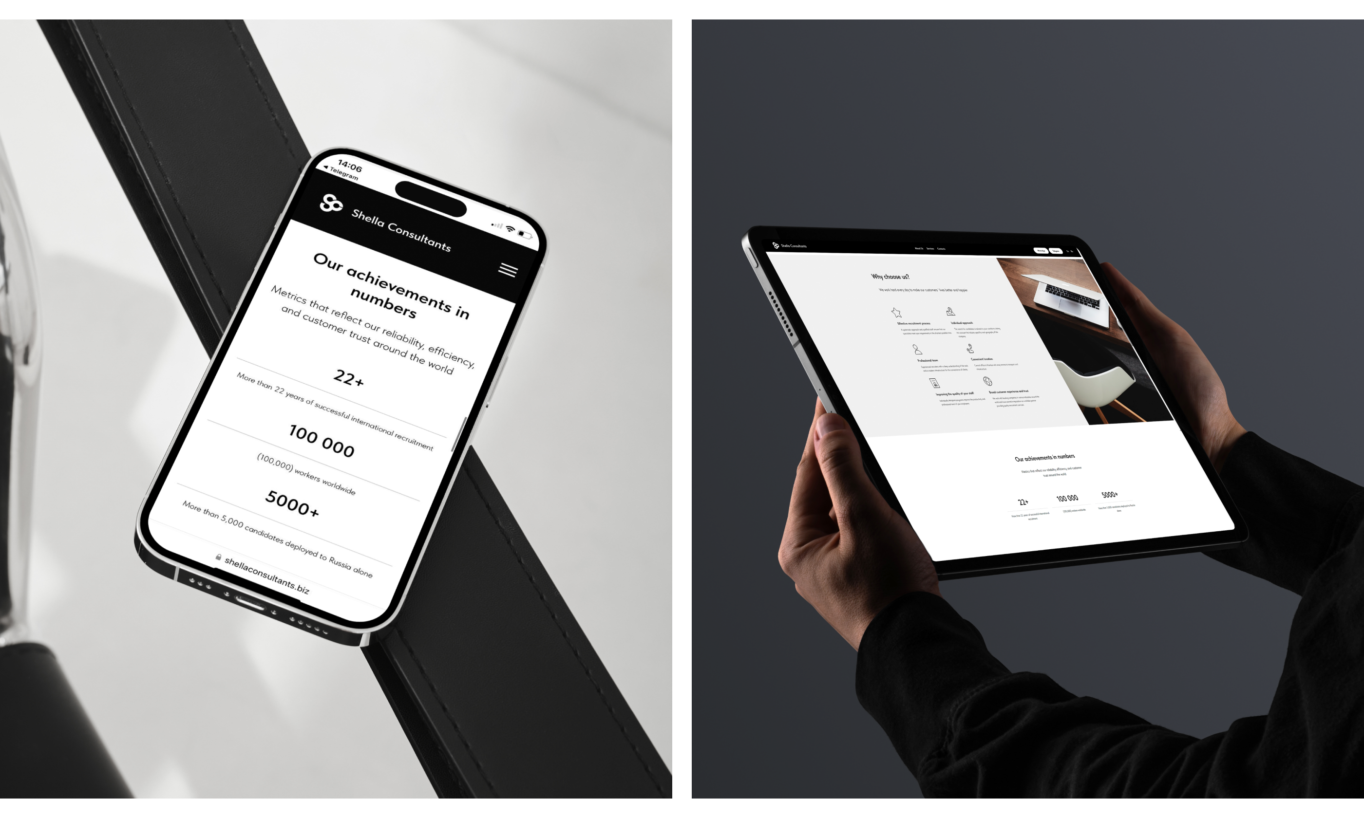 Shella Consultants | Website Design — Изображение №5 — Интерфейсы, Брендинг на Dprofile