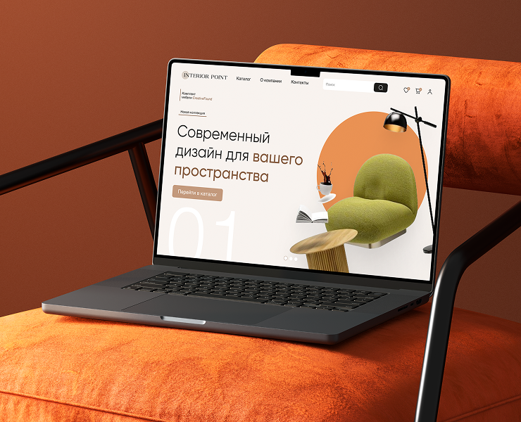 Дизайн сайта для магазина современной мебели на Dprofile