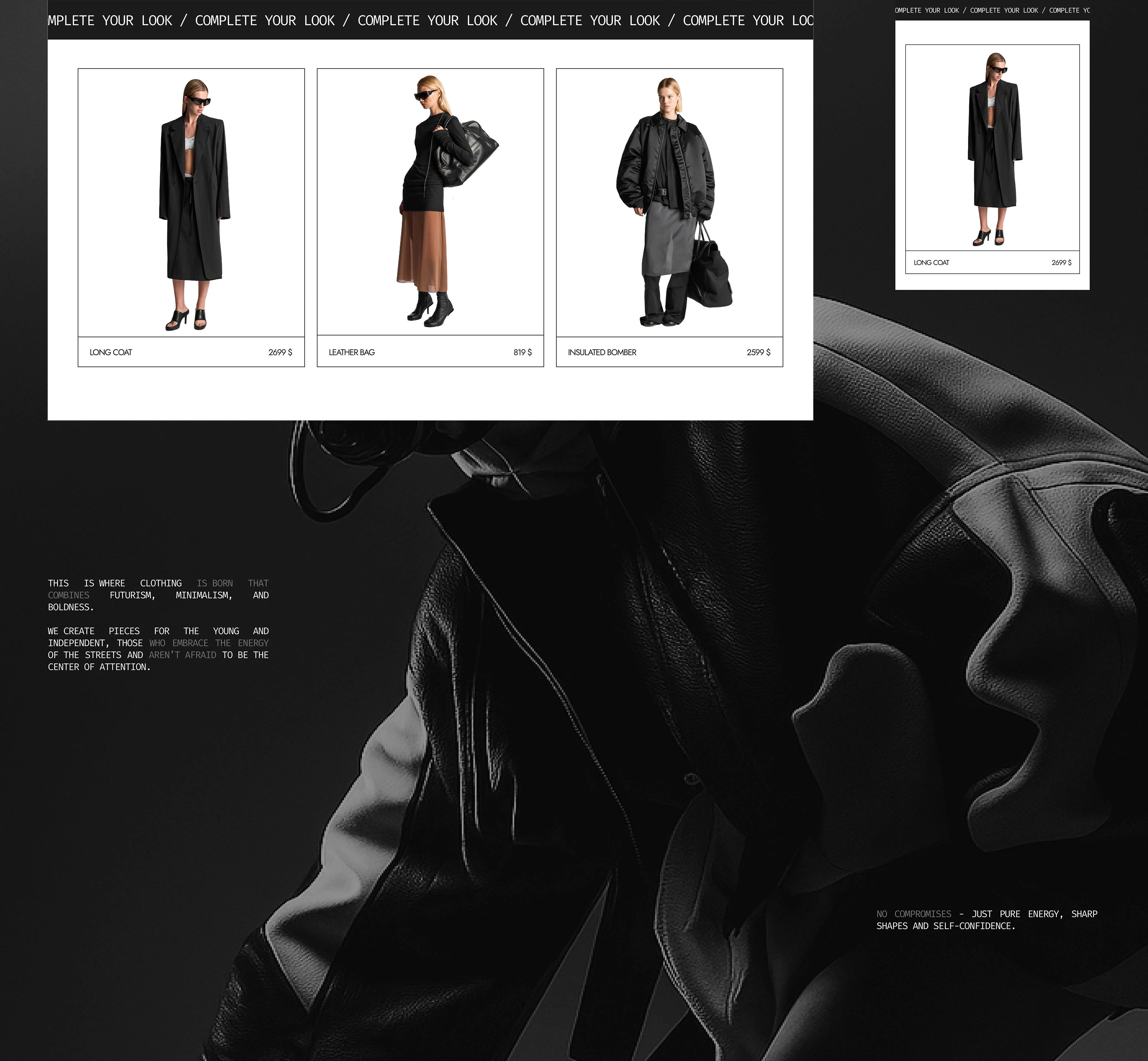FAINE // clothing store — Изображение №8 — Интерфейсы на Dprofile