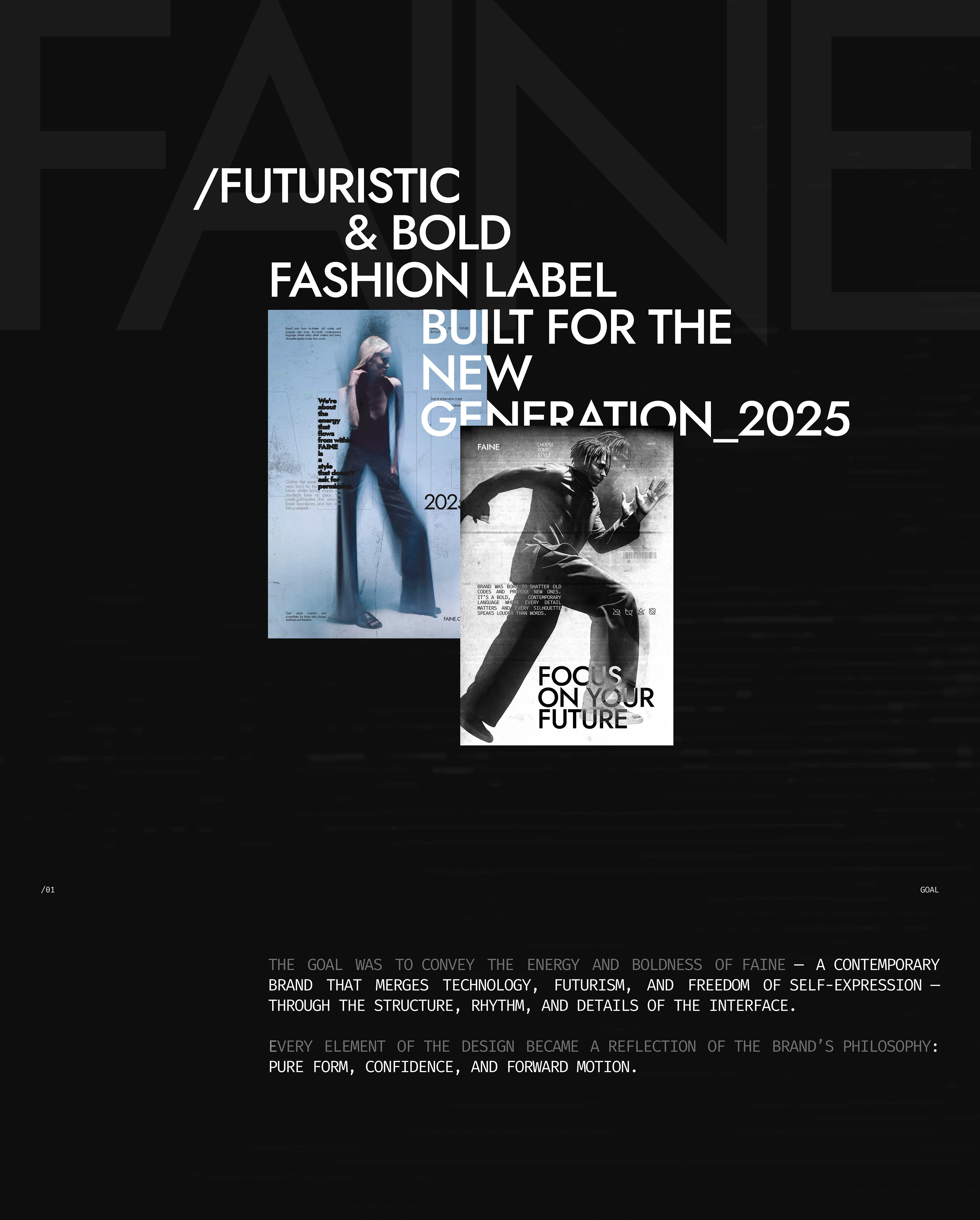 FAINE // clothing store — Изображение №1 — Интерфейсы на Dprofile