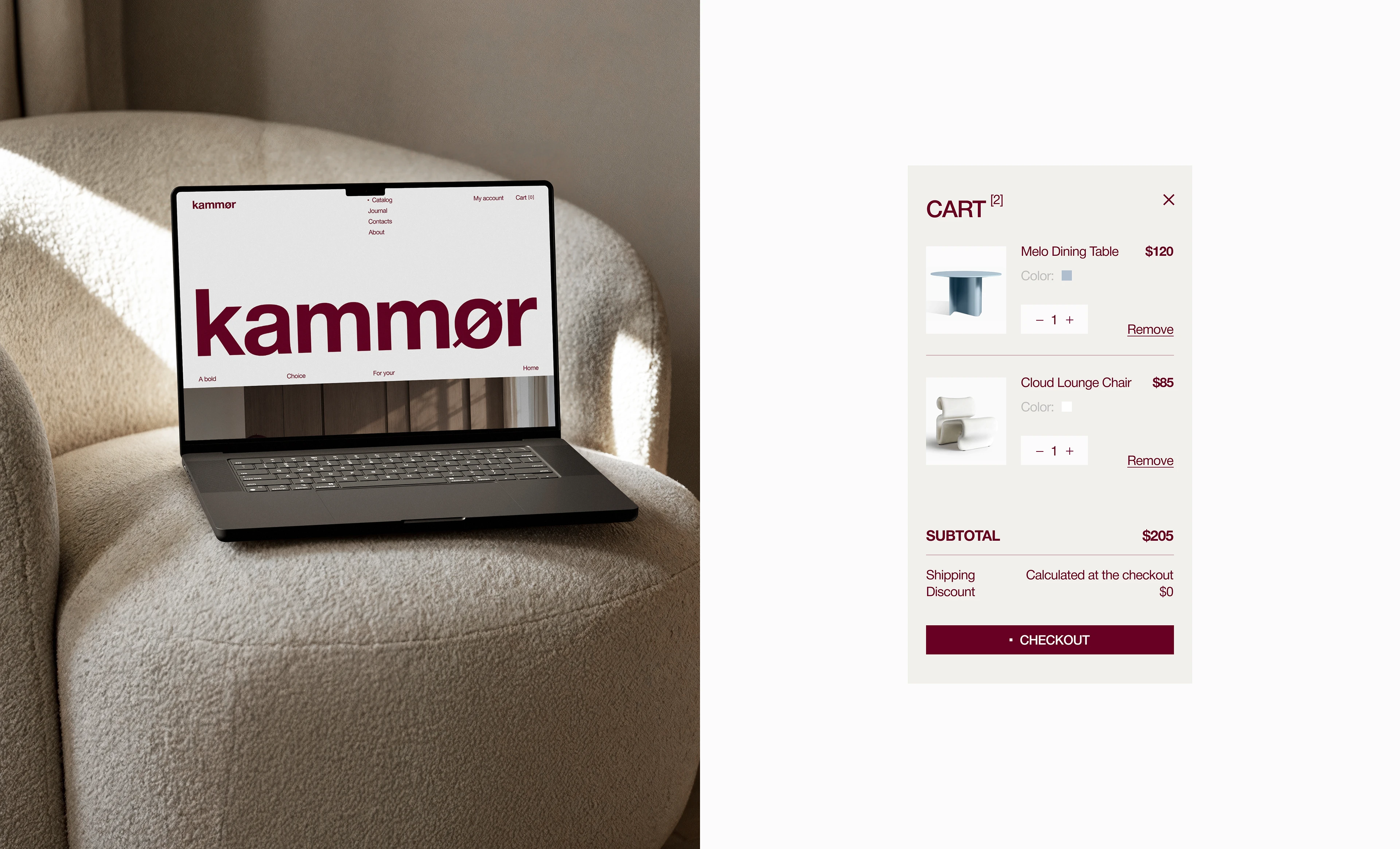 Kammør | furniture store | e-commerce — Изображение №13 — Интерфейсы, Графика на Dprofile