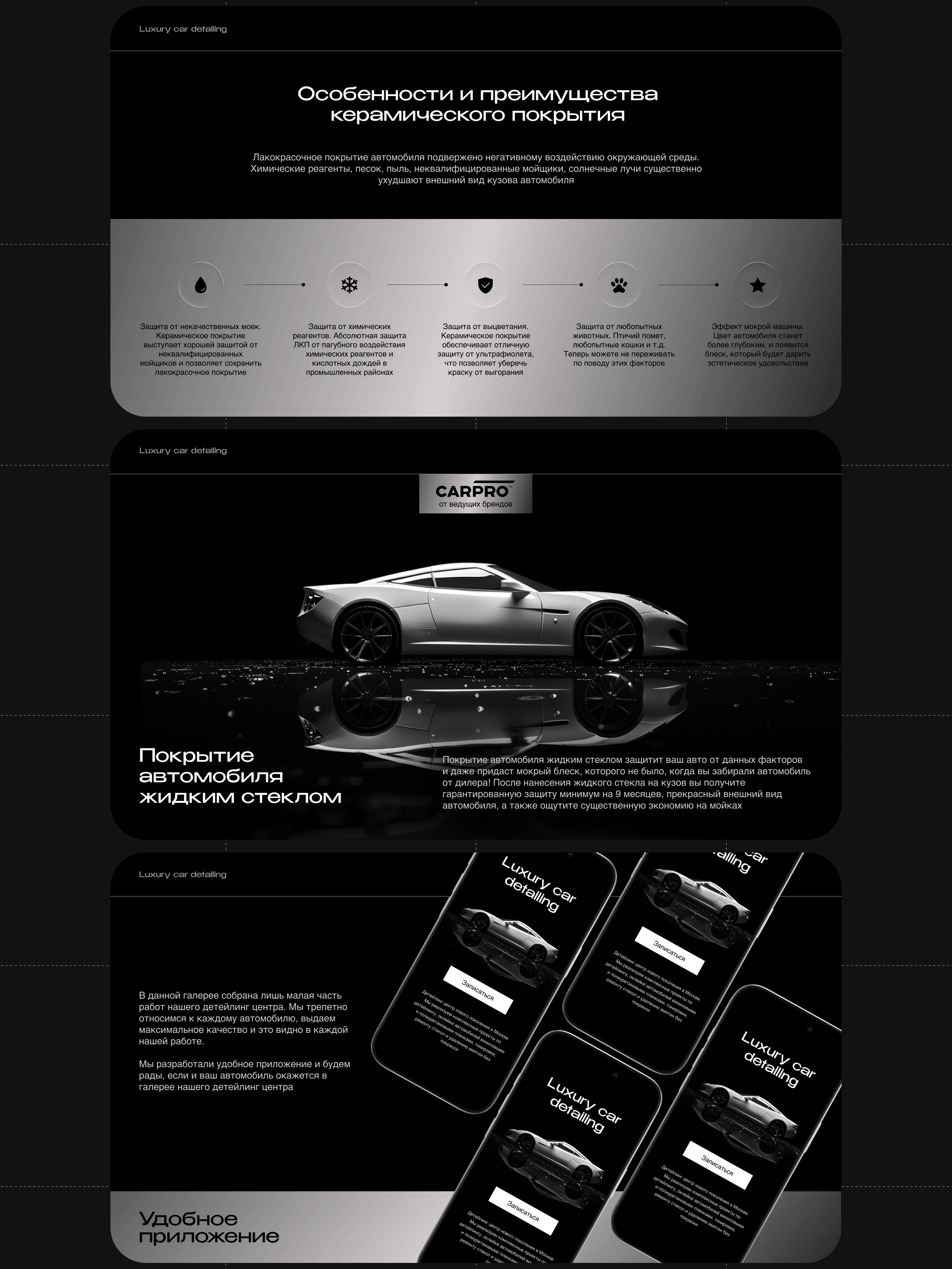 Презентация Детейлинг-студии по ремонту машин — Изображение №6 — Брендинг, Графика на Dprofile