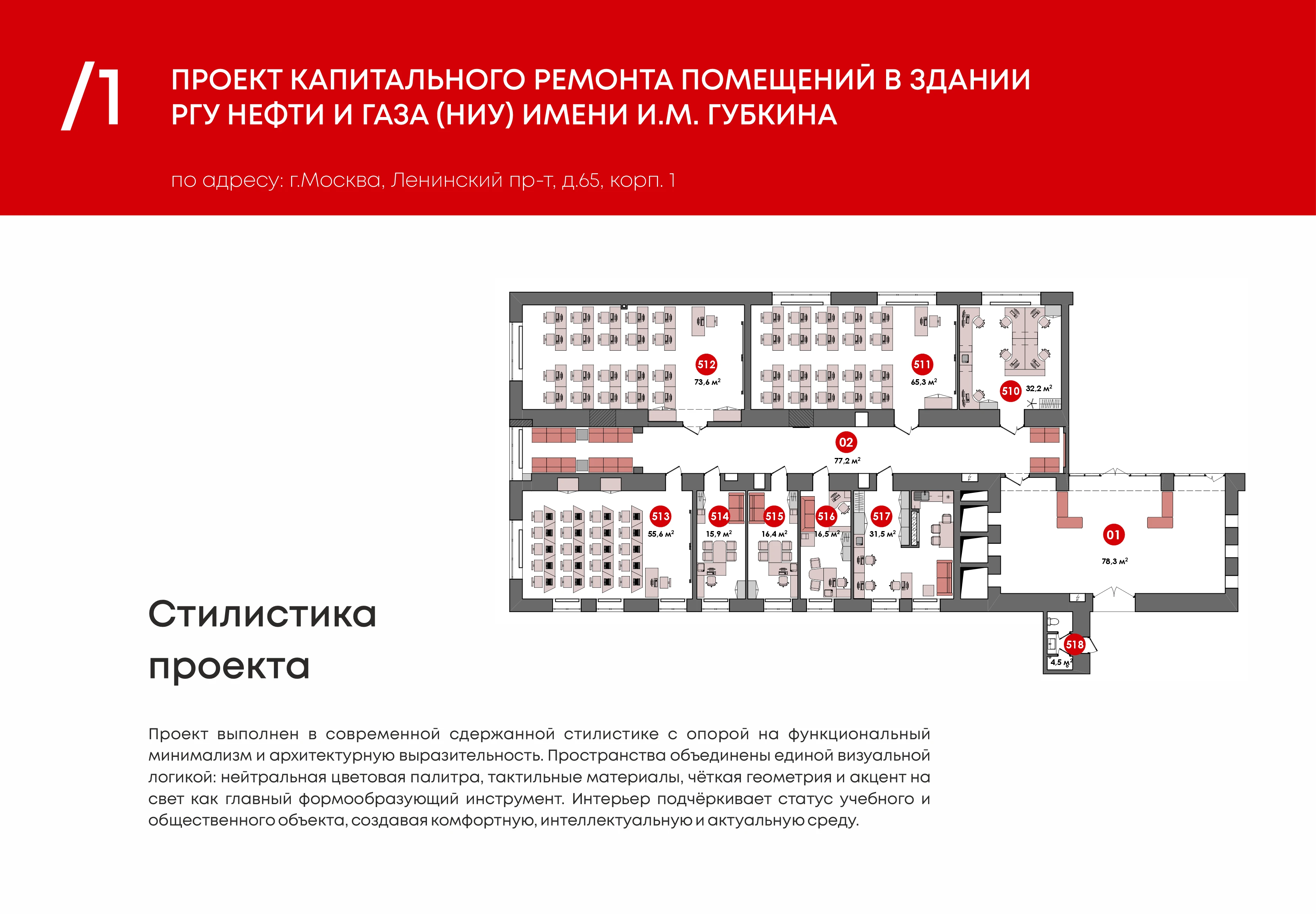 Университет И.М. Губкина кафедра нефтяников "Лукойл" — Изображение №4 — Архитектура на Dprofile