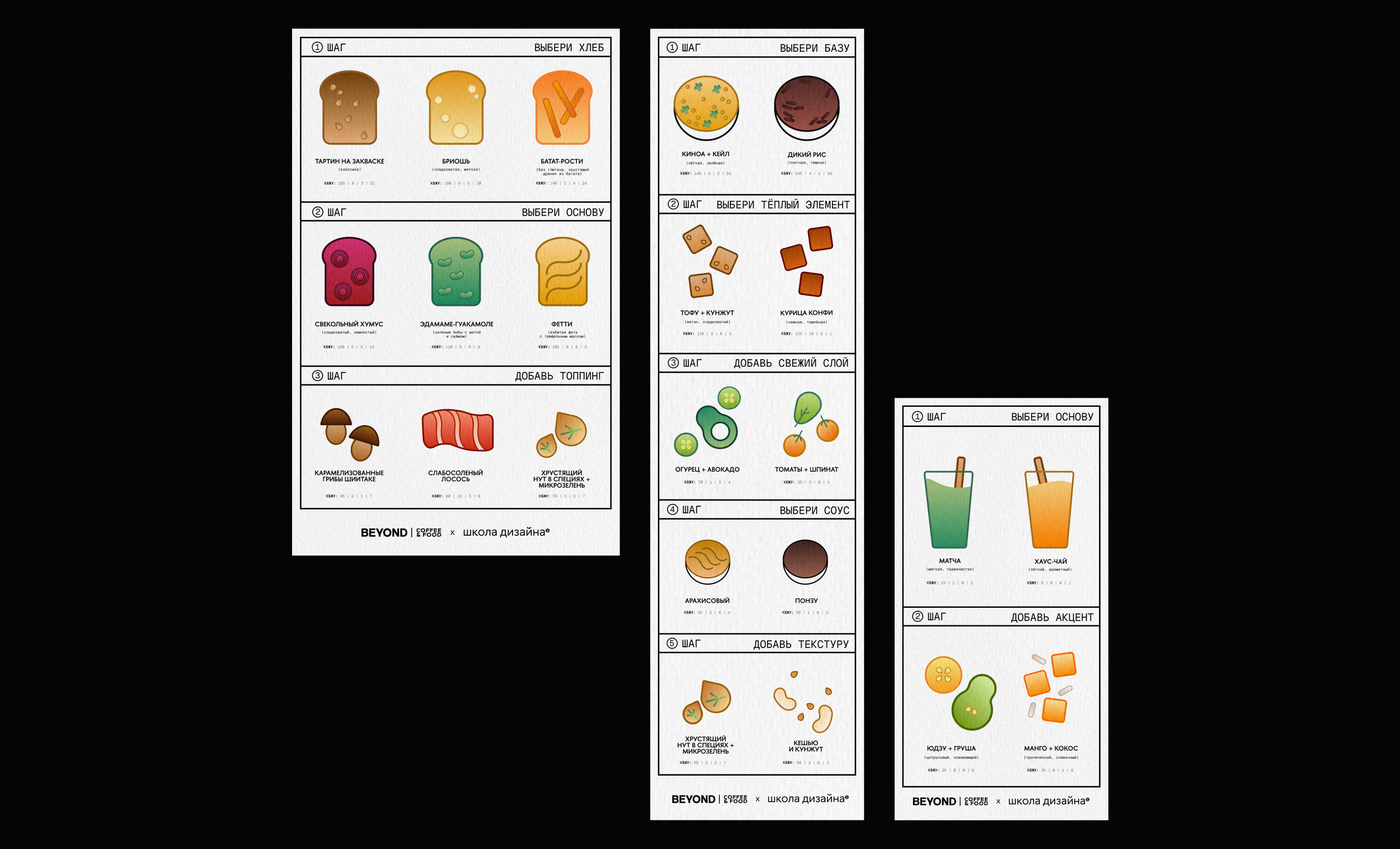 Интерактивное меню для Beyond coffee and food — Изображение №4 — Брендинг, Графика на Dprofile