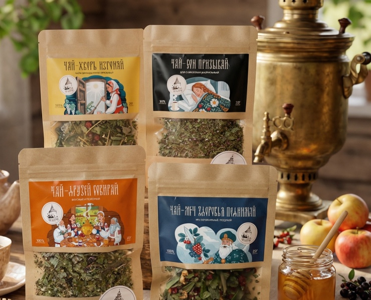 Псковский чай. Брендинг и упаковка — Брендинг на Dprofile