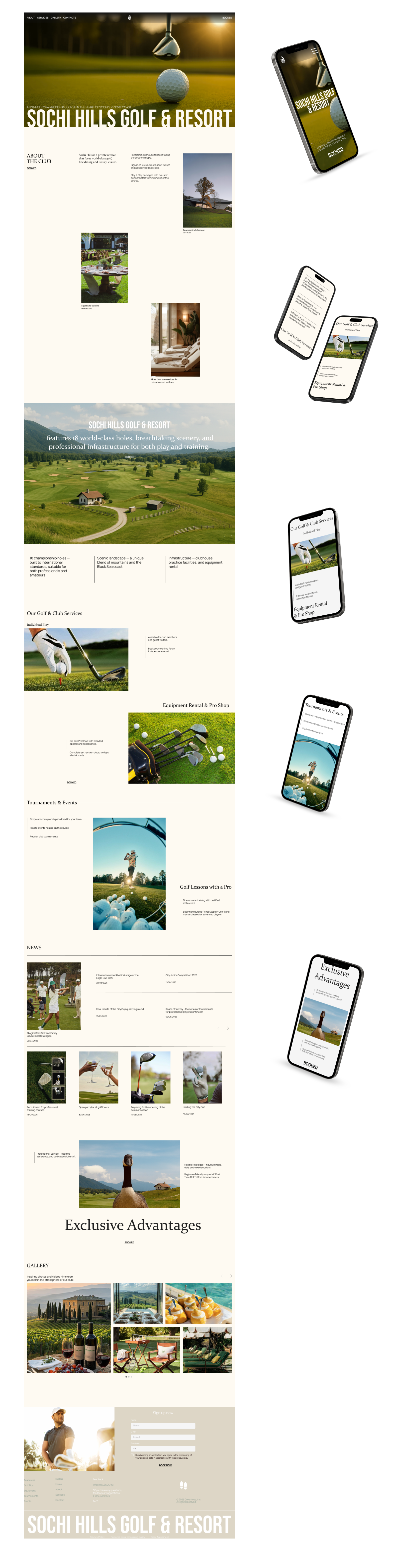 GOLF CLUB — Изображение №11 — Интерфейсы на Dprofile