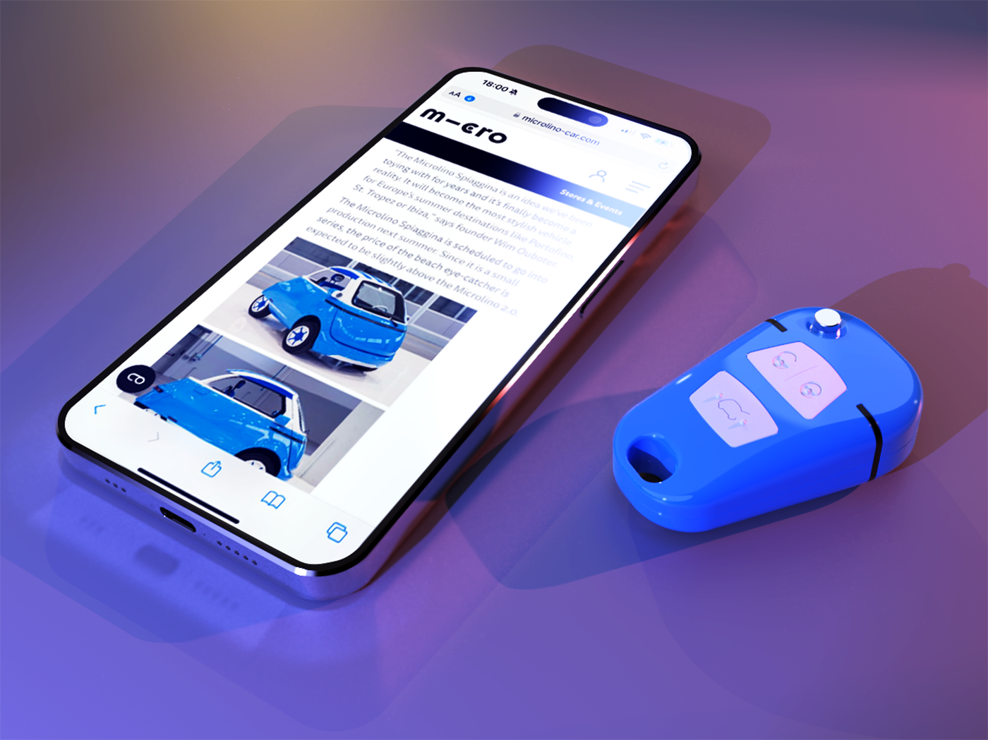 Дизайн ключа для Microlino Spaggina — Изображение №12 — 3D, Анимация на Dprofile