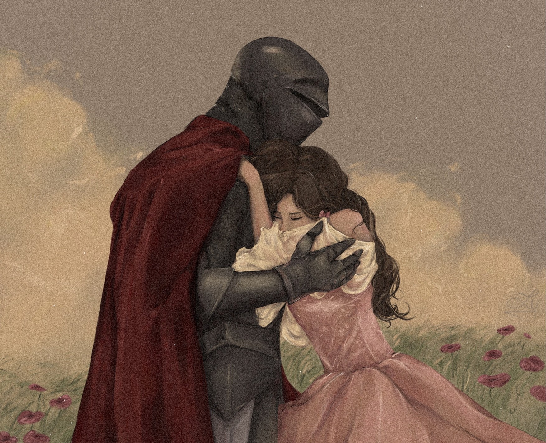 После битвы - объятия — Иллюстрация на Dprofile