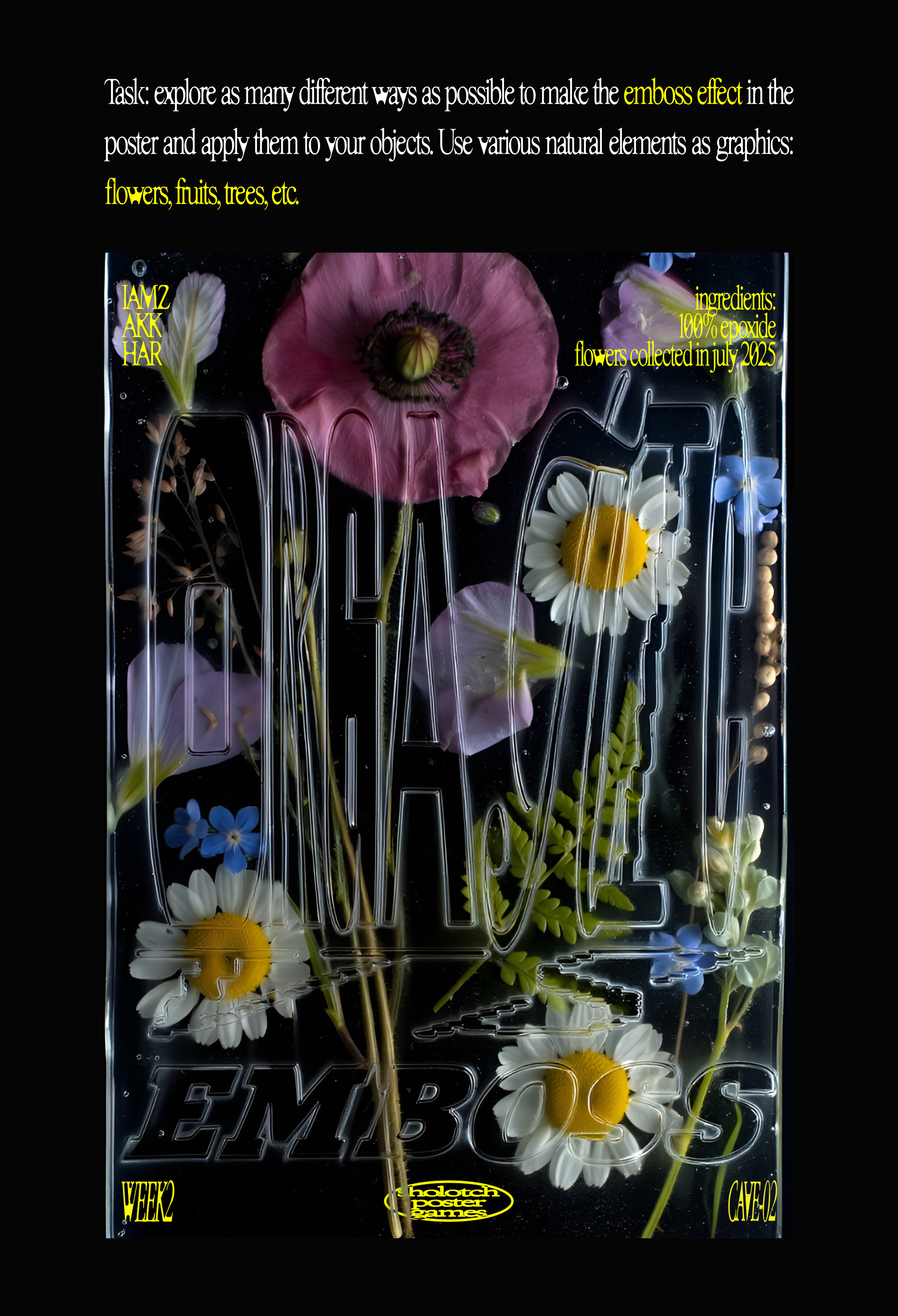 ORGANIC VS EMBOSS (Дизайн плаката) — Изображение №2 — Графика на Dprofile