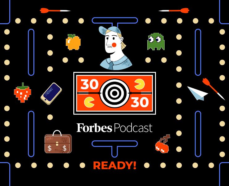 Дизайн подкастов Forbes на Dprofile