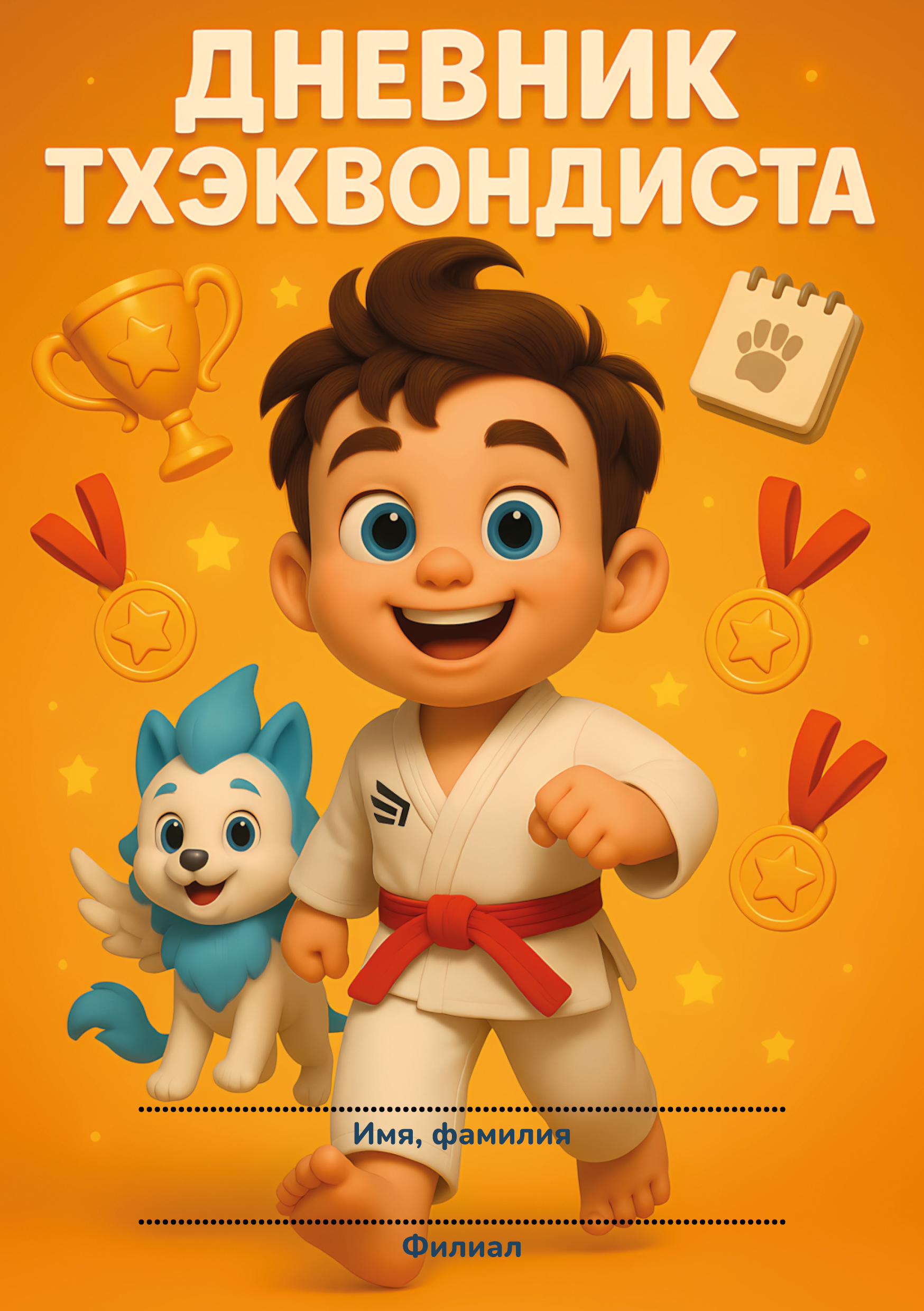 ai children`s book for a taekwondo school — Изображение №1 — Брендинг, Иллюстрация на Dprofile