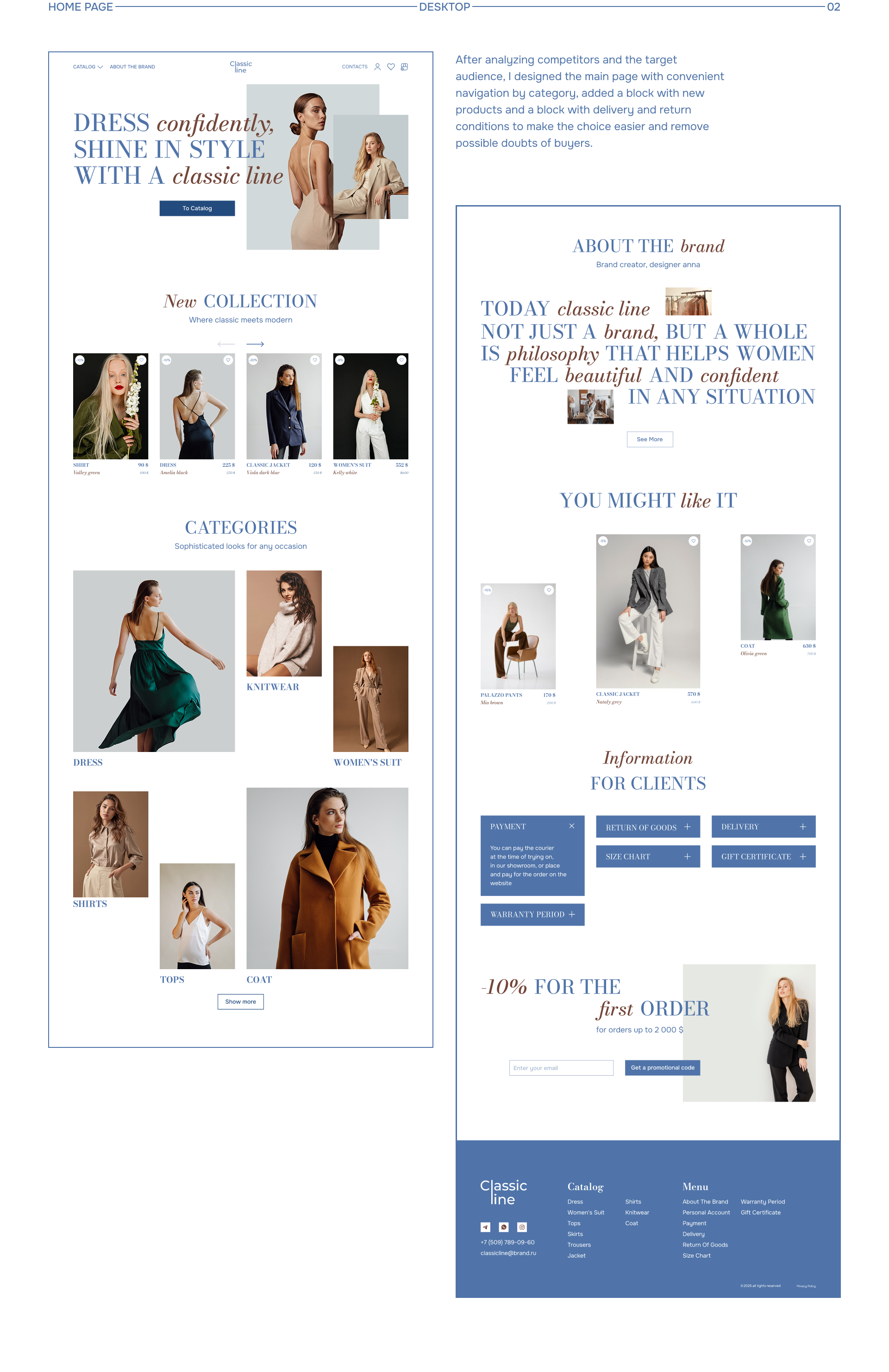 CLASSIC LINE | e-commerce — Изображение №2 — Интерфейсы на Dprofile