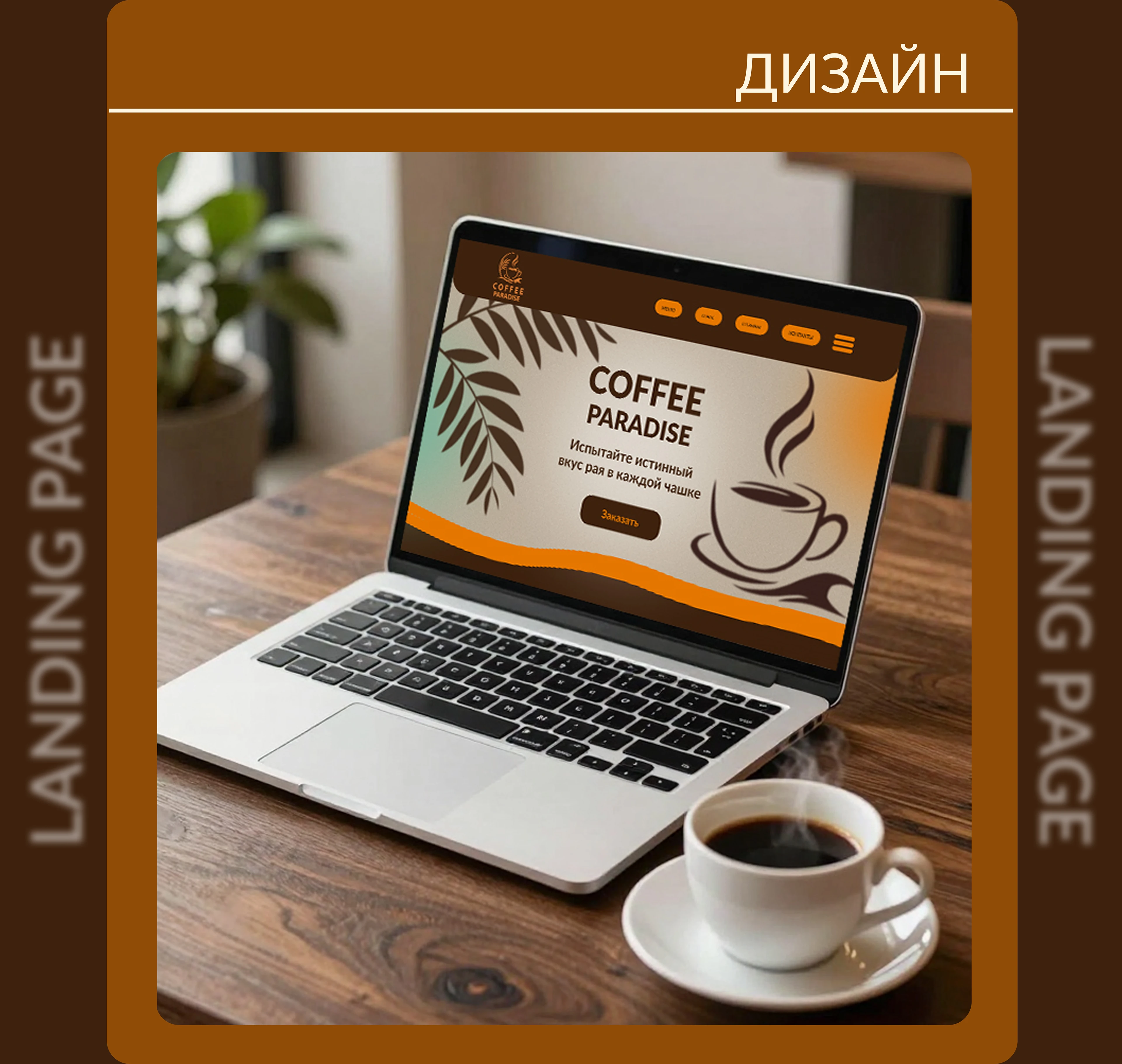 Landing page for the "Coffee Paradise" coffee shop — Изображение №5 — Интерфейсы на Dprofile