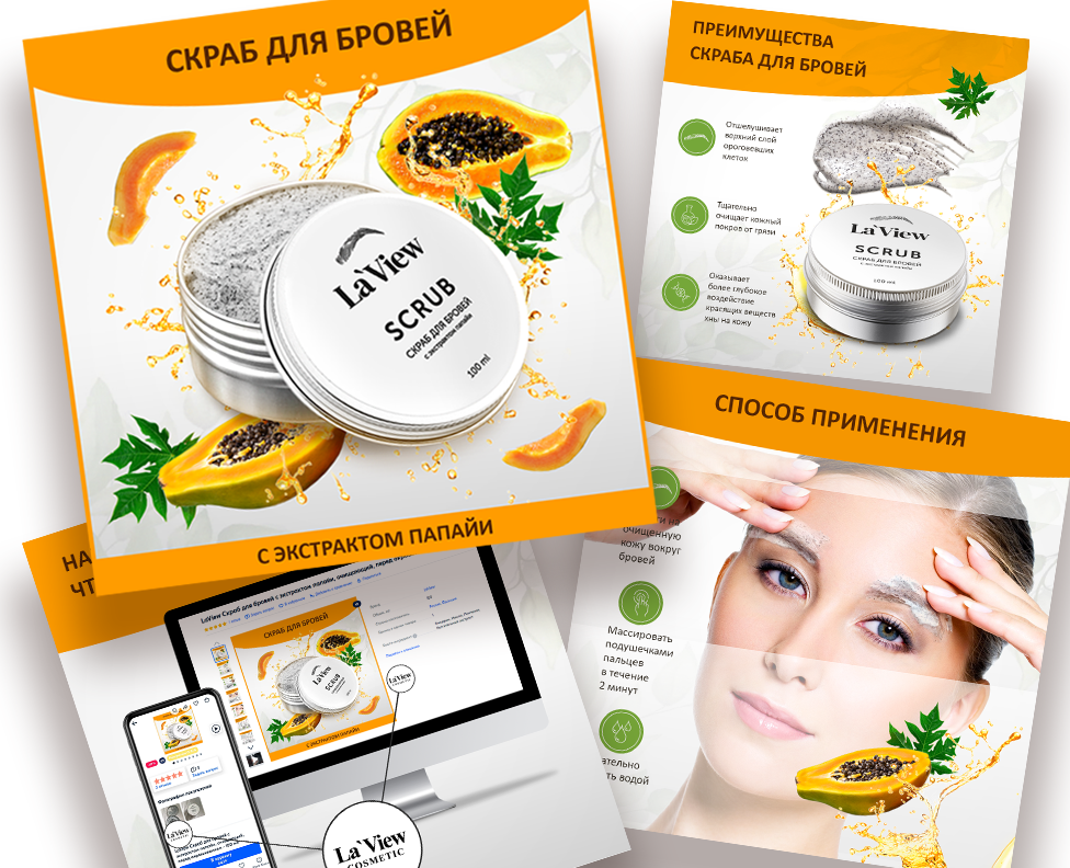 Инфографика для карточек на МП — Графика, Маркетинг на Dprofile