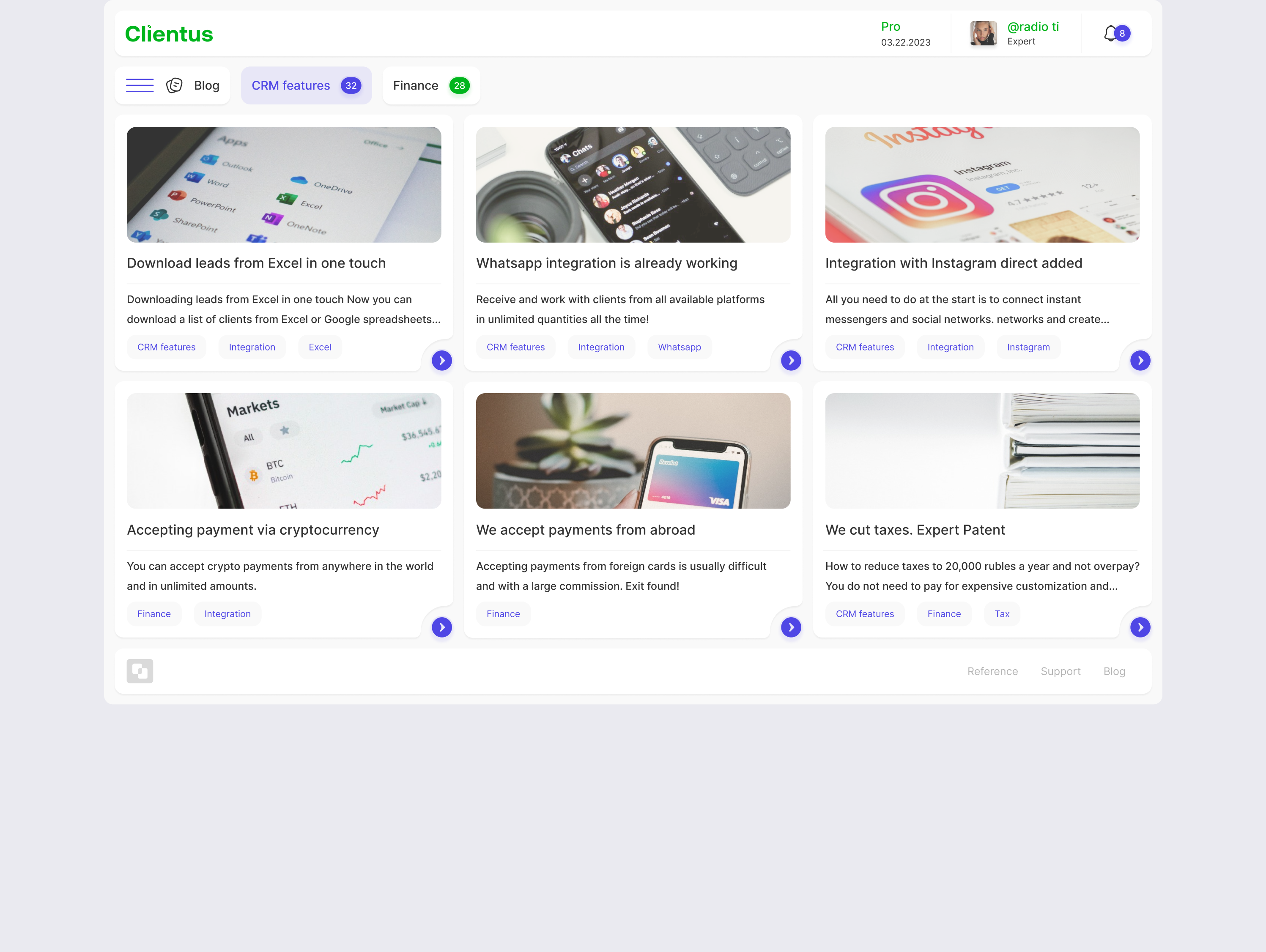 Clientus — Изображение №9 — Интерфейсы на Dprofile