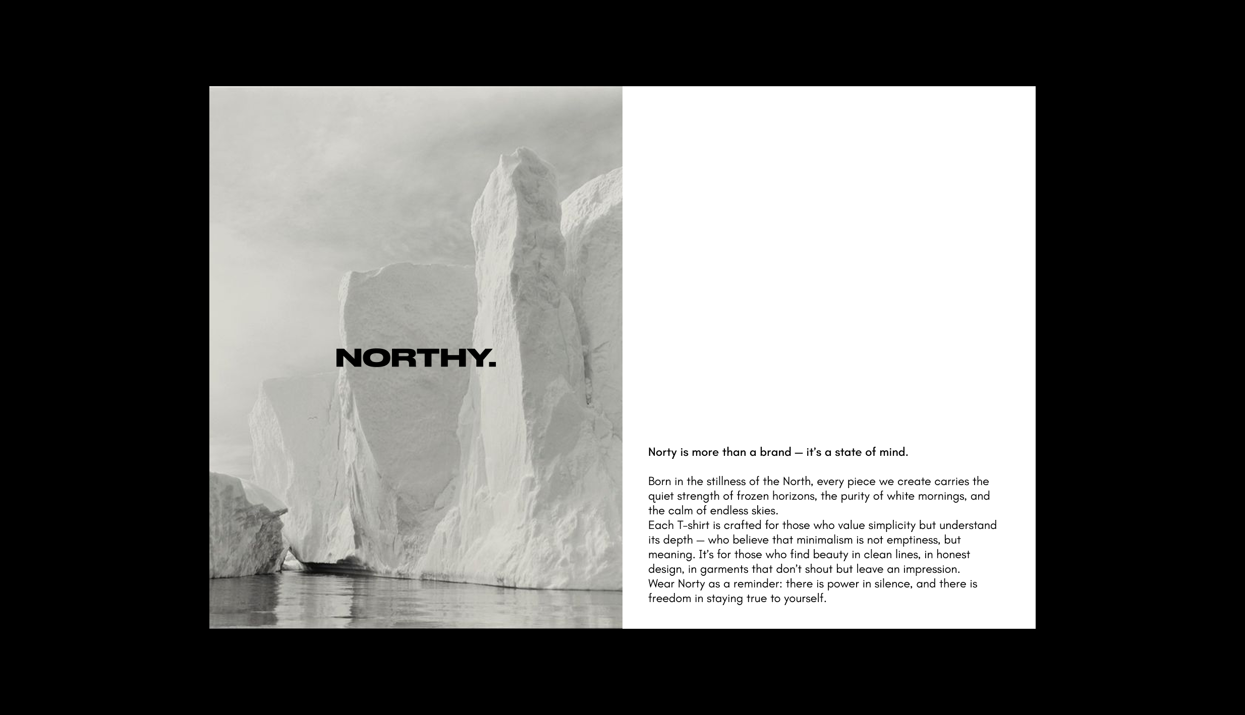 Northy. — Minimal Clothing Concept — Изображение №9 — Интерфейсы, Брендинг на Dprofile