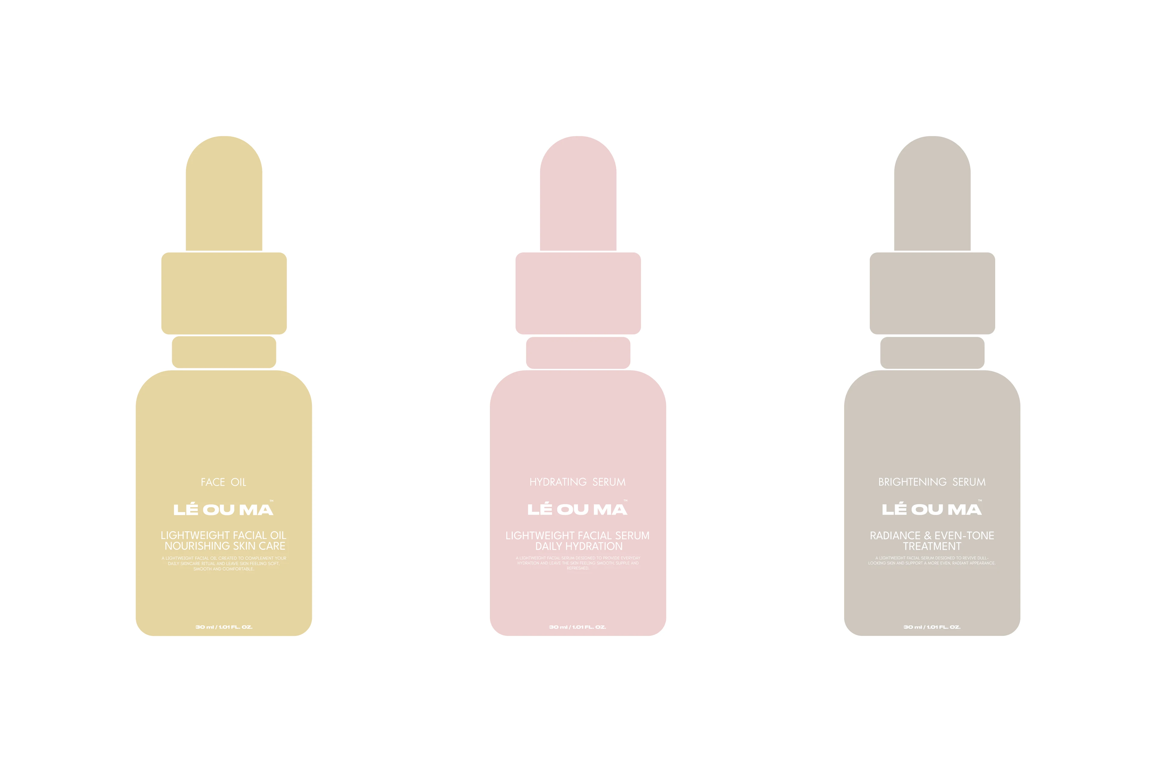 LÉ OU MA — Skincare Brand Identity & Packaging — Изображение №8 — Интерфейсы, Брендинг на Dprofile