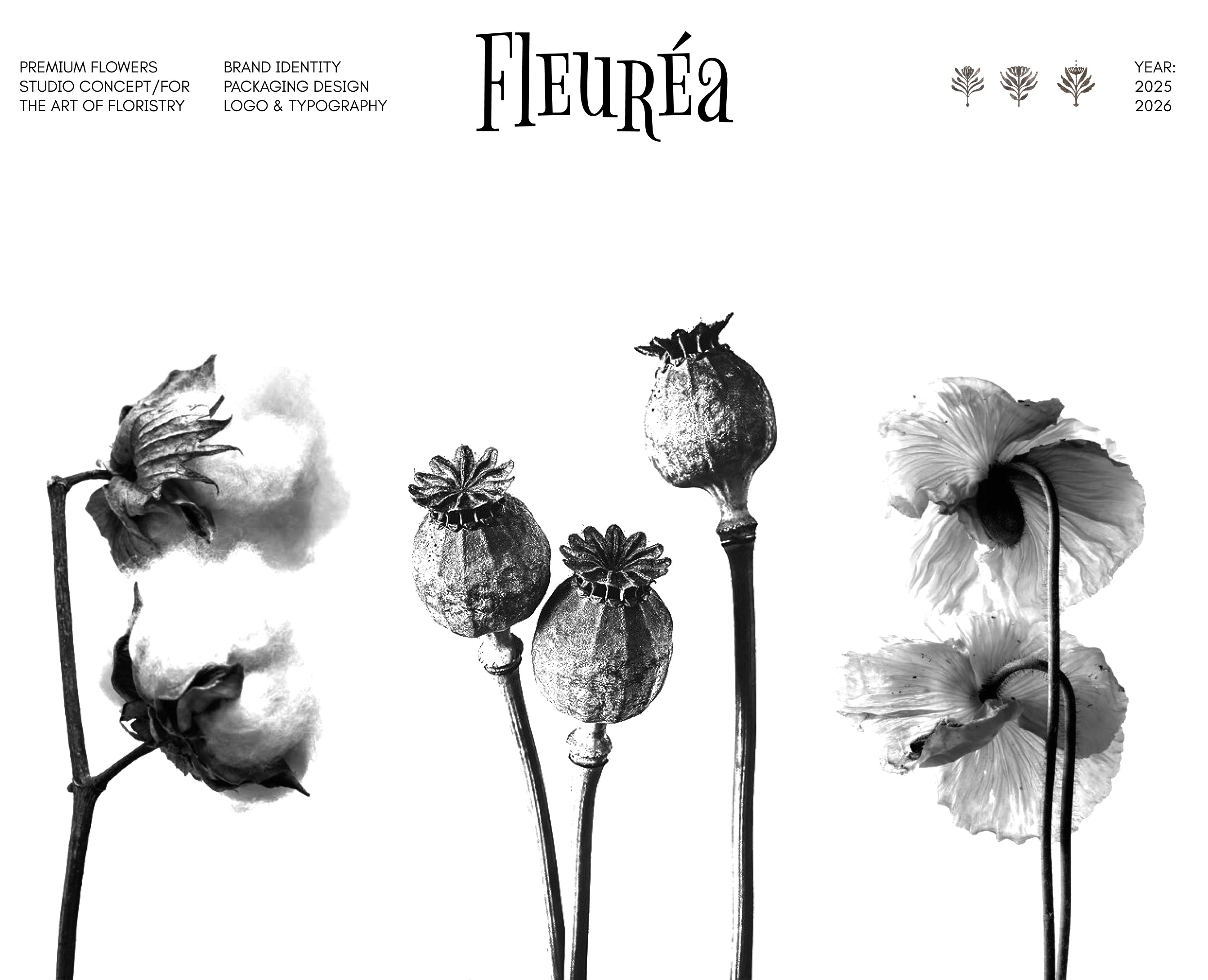 Fleuréa — Floral Identity for a Premium Flowers Studio на Dprofile