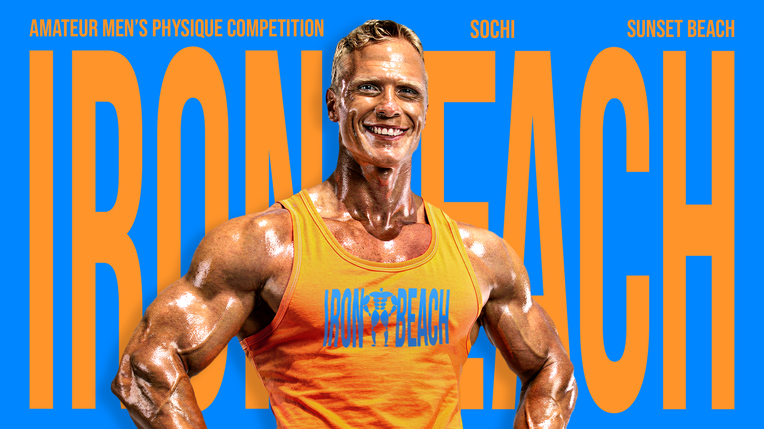 IRONBEACH | Айдентика cоревнований по пляжному бодибилдингу — Изображение №1 — Брендинг, Графика на Dprofile