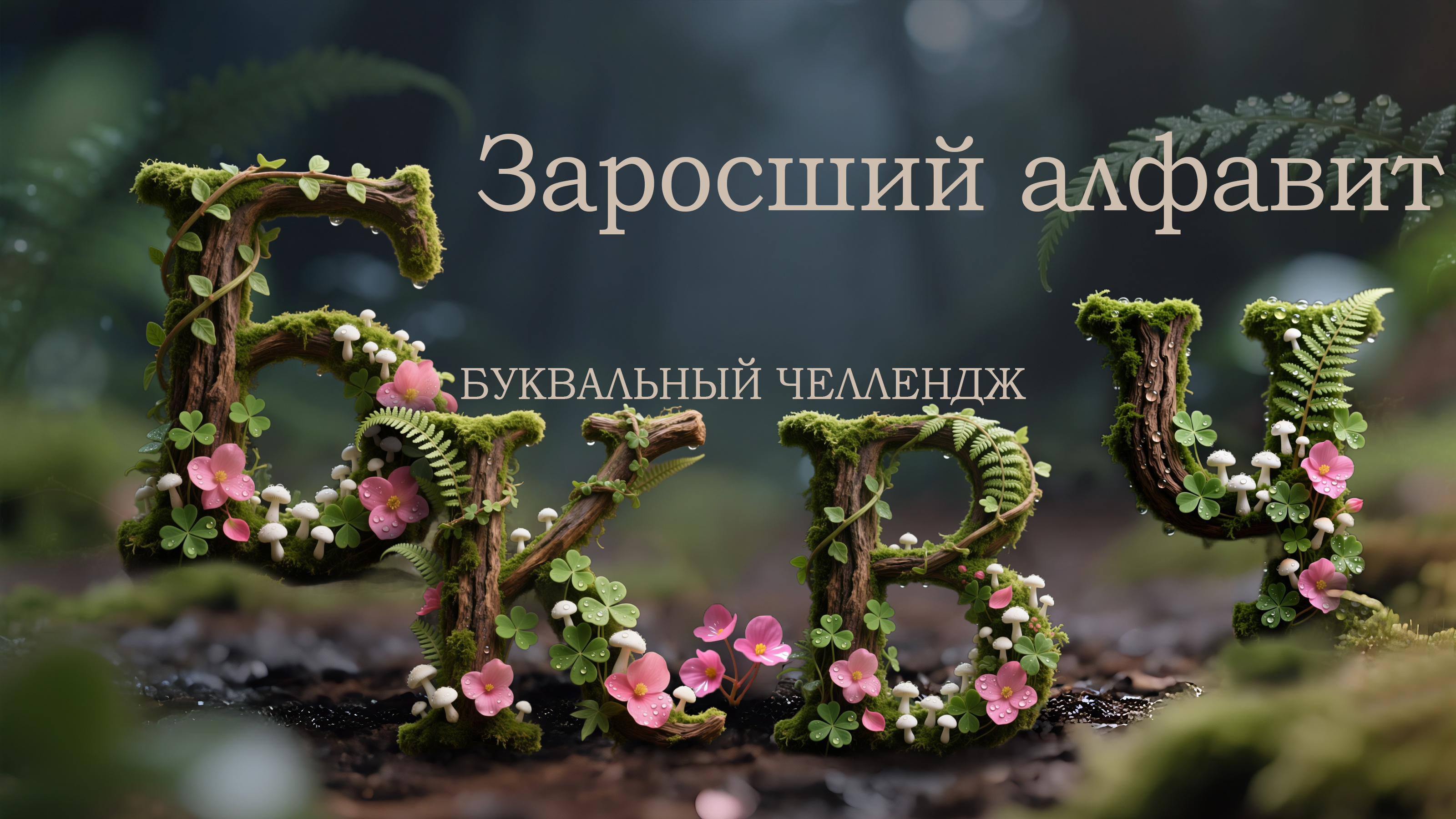 Заросший алфавит — Изображение №1 — Иллюстрация, Графика на Dprofile