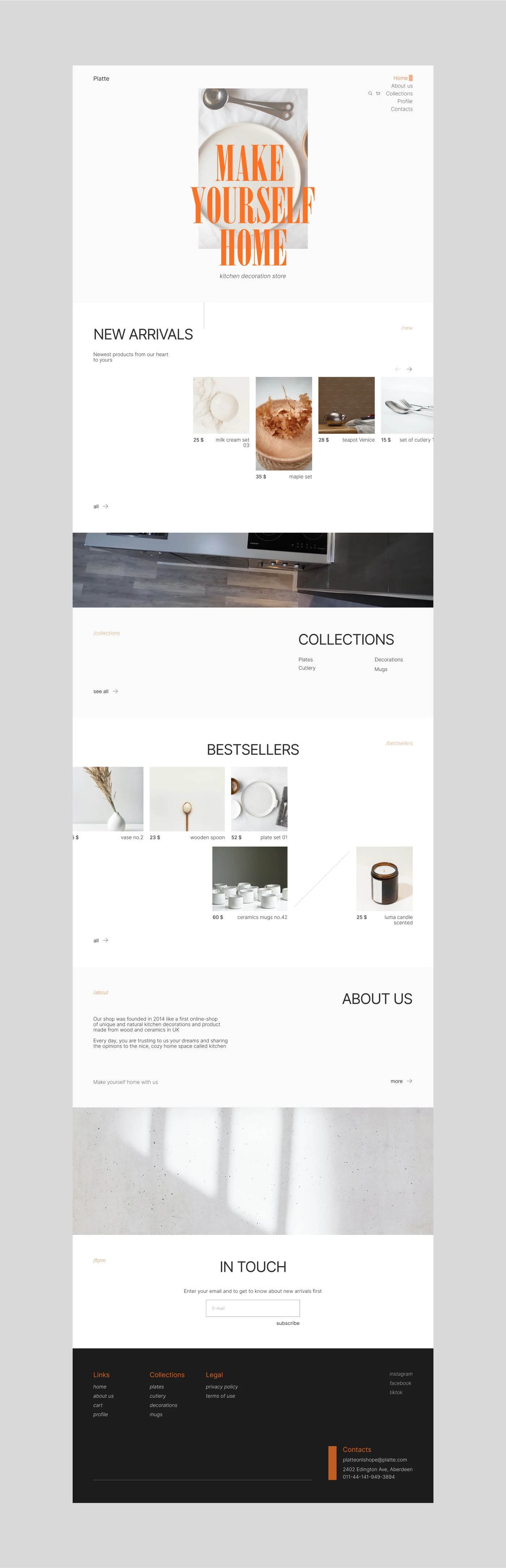 PLATTE | E-commerce — Изображение №7 — Интерфейсы, Анимация на Dprofile
