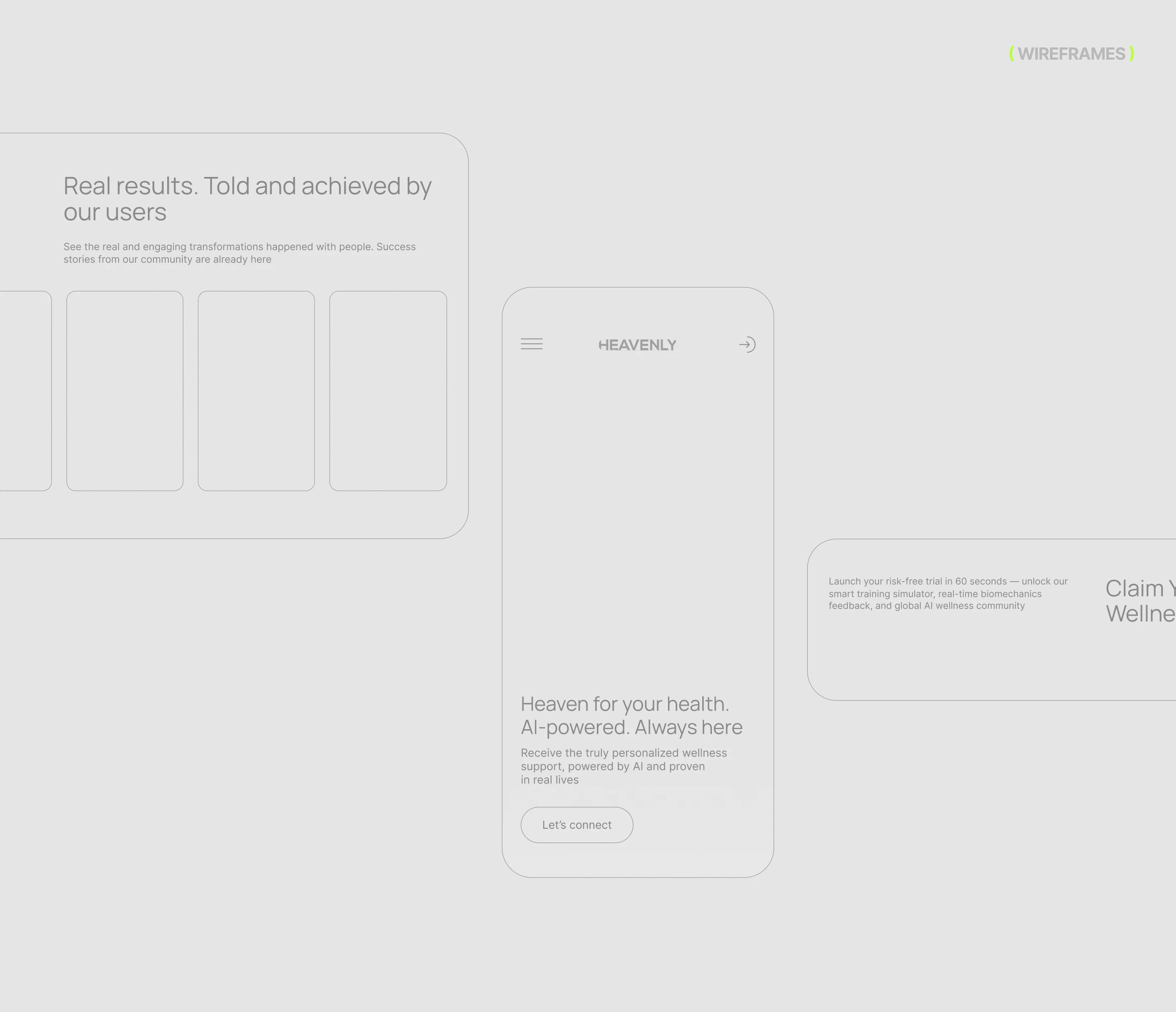 HEAVENLY | Sport & Wellness AI Platform Landing Page — Изображение №4 — Интерфейсы на Dprofile
