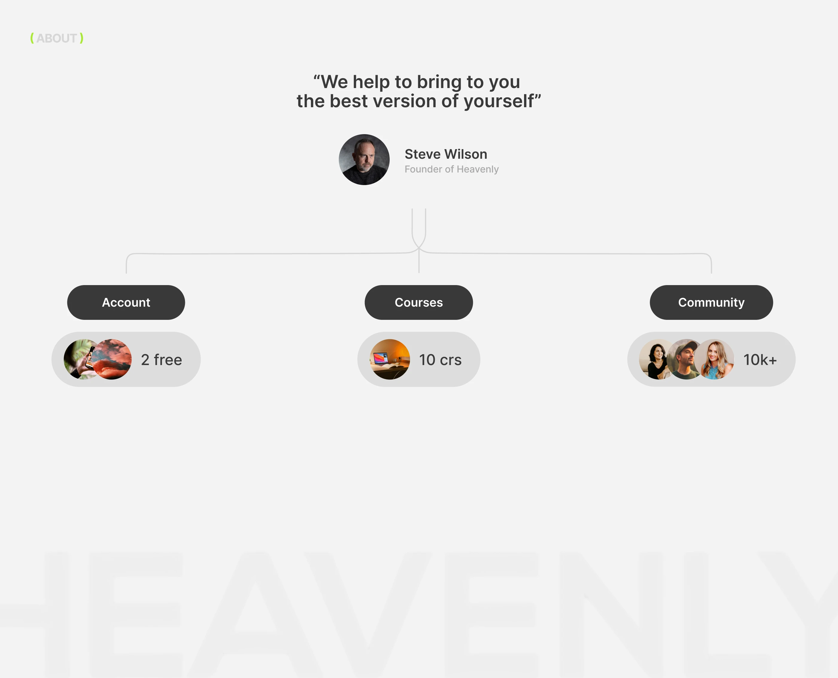 HEAVENLY | Sport & Wellness AI Platform Landing Page — Изображение №2 — Интерфейсы на Dprofile