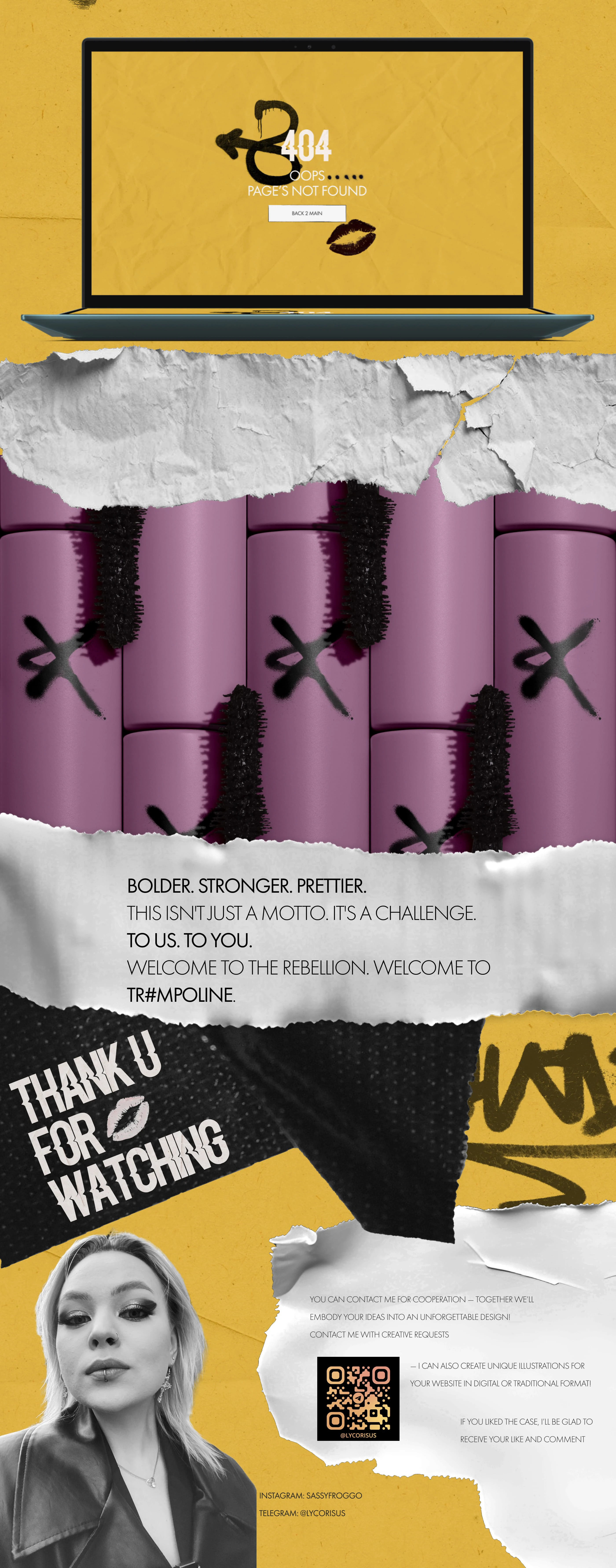 TR#MPOLINE cosmetics | website design — Изображение №12 — Интерфейсы на Dprofile