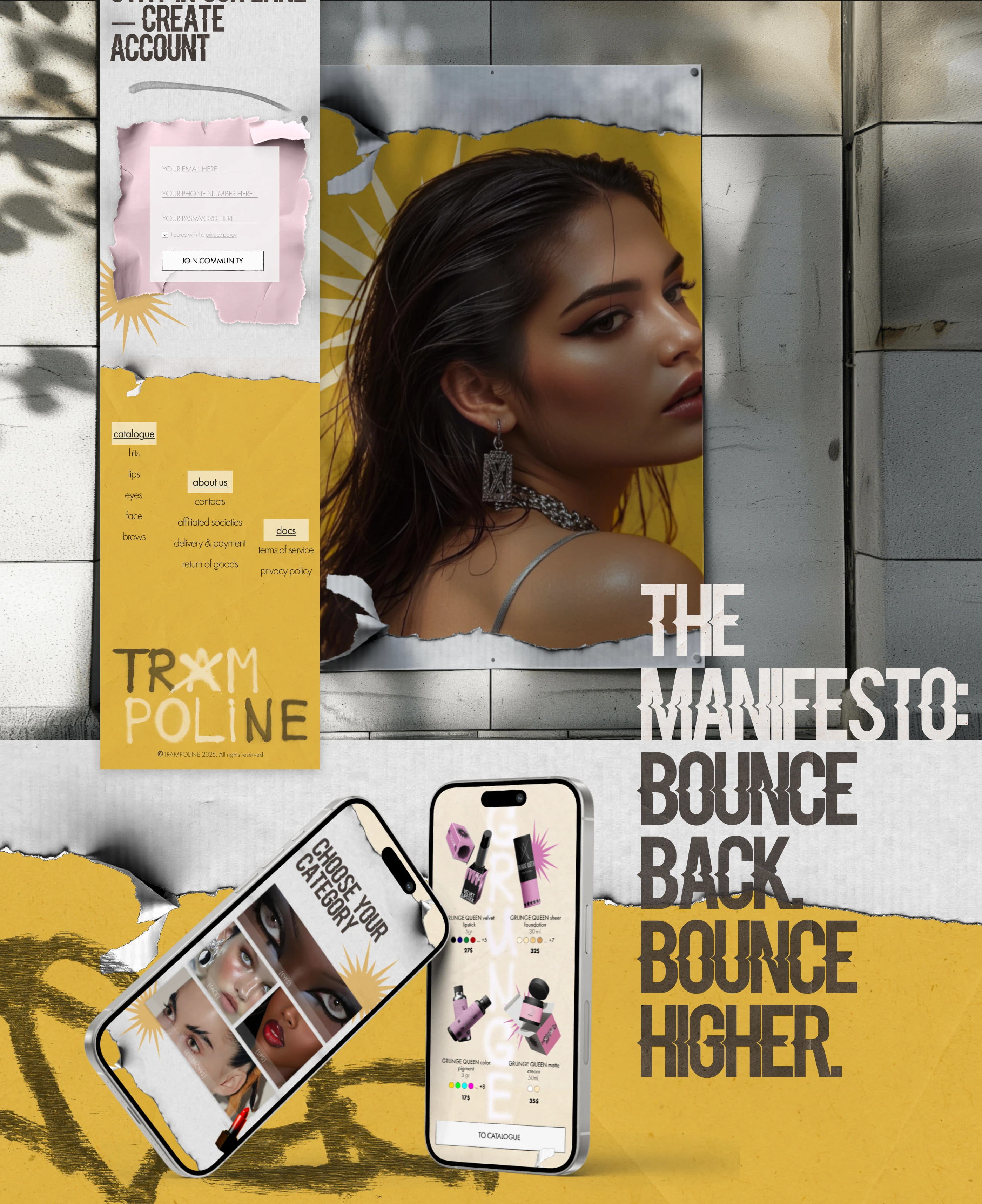 TR#MPOLINE cosmetics | website design — Изображение №11 — Интерфейсы на Dprofile