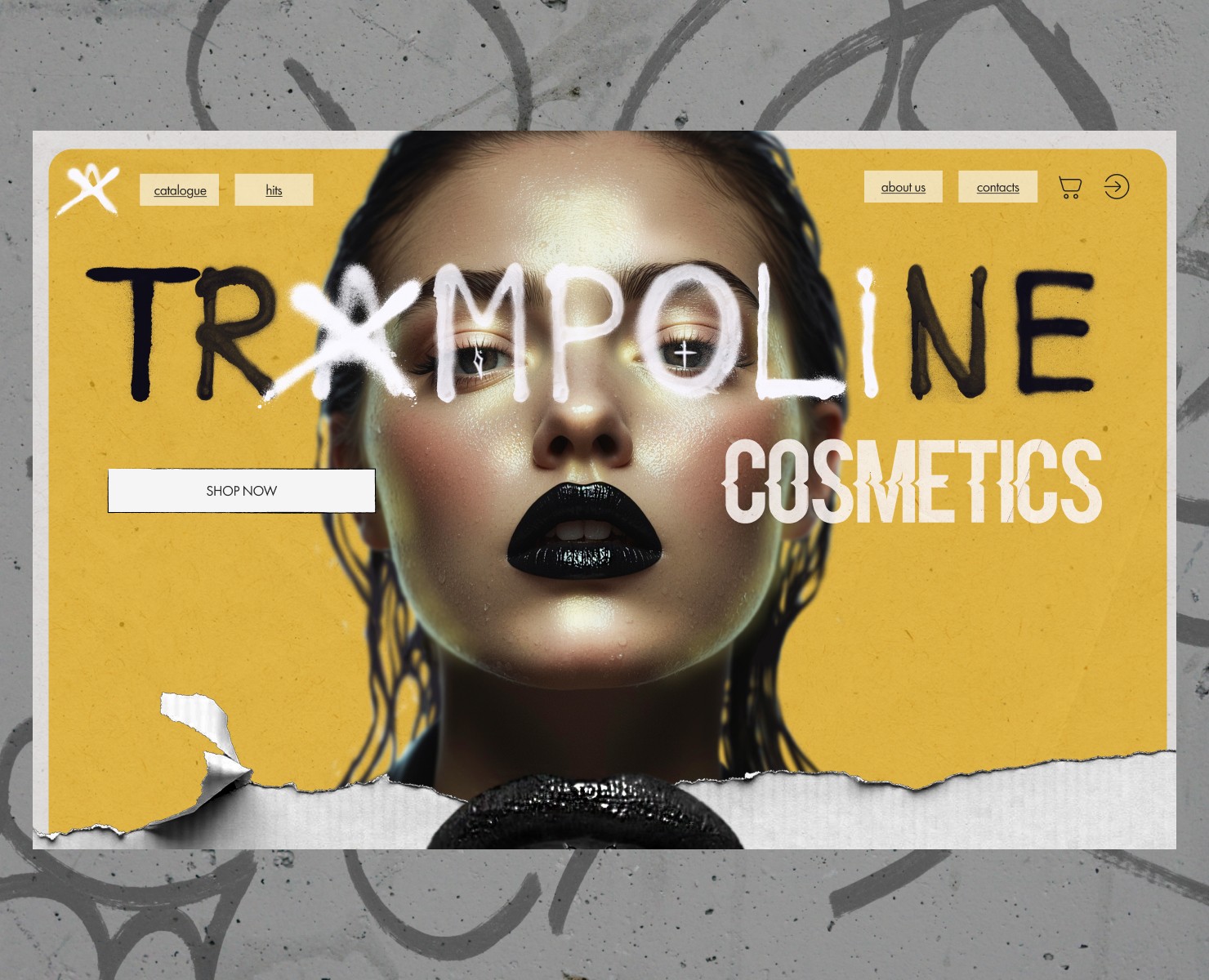 TR#MPOLINE cosmetics | website design на Dprofile